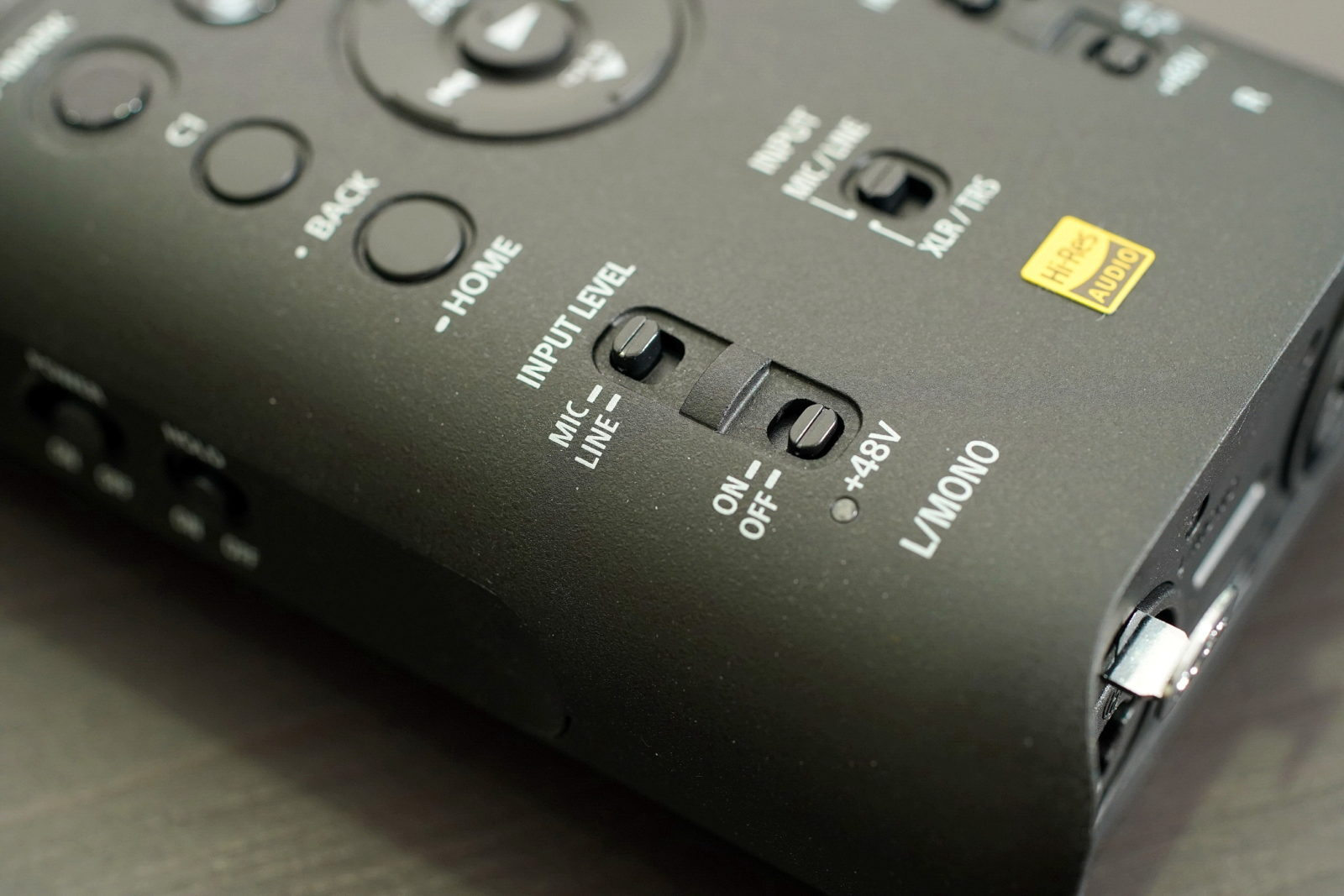 PCM-D10 Audio Recorder with two XLR Receptacle Connectors