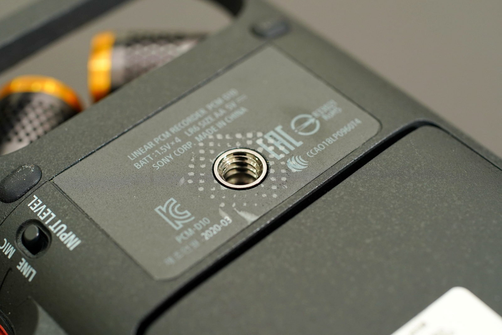 PCM-D10 Audio Recorder with two XLR Receptacle Connectors