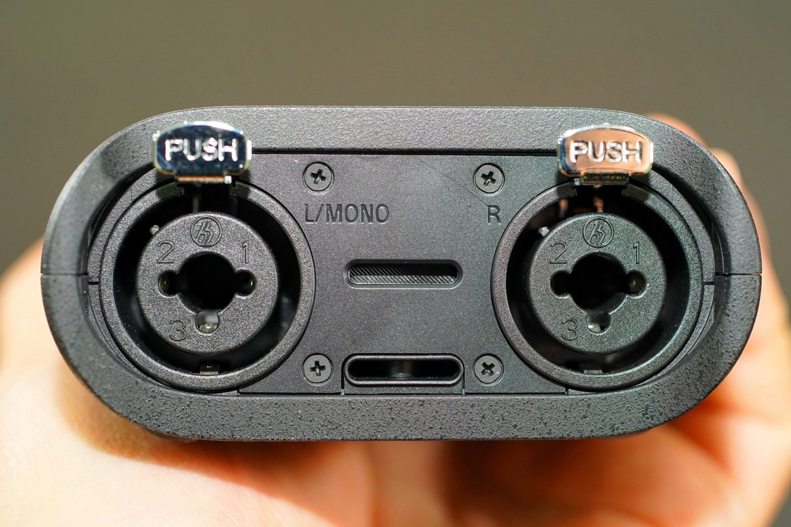 PCM-D10 Audio Recorder with two XLR Receptacle Connectors