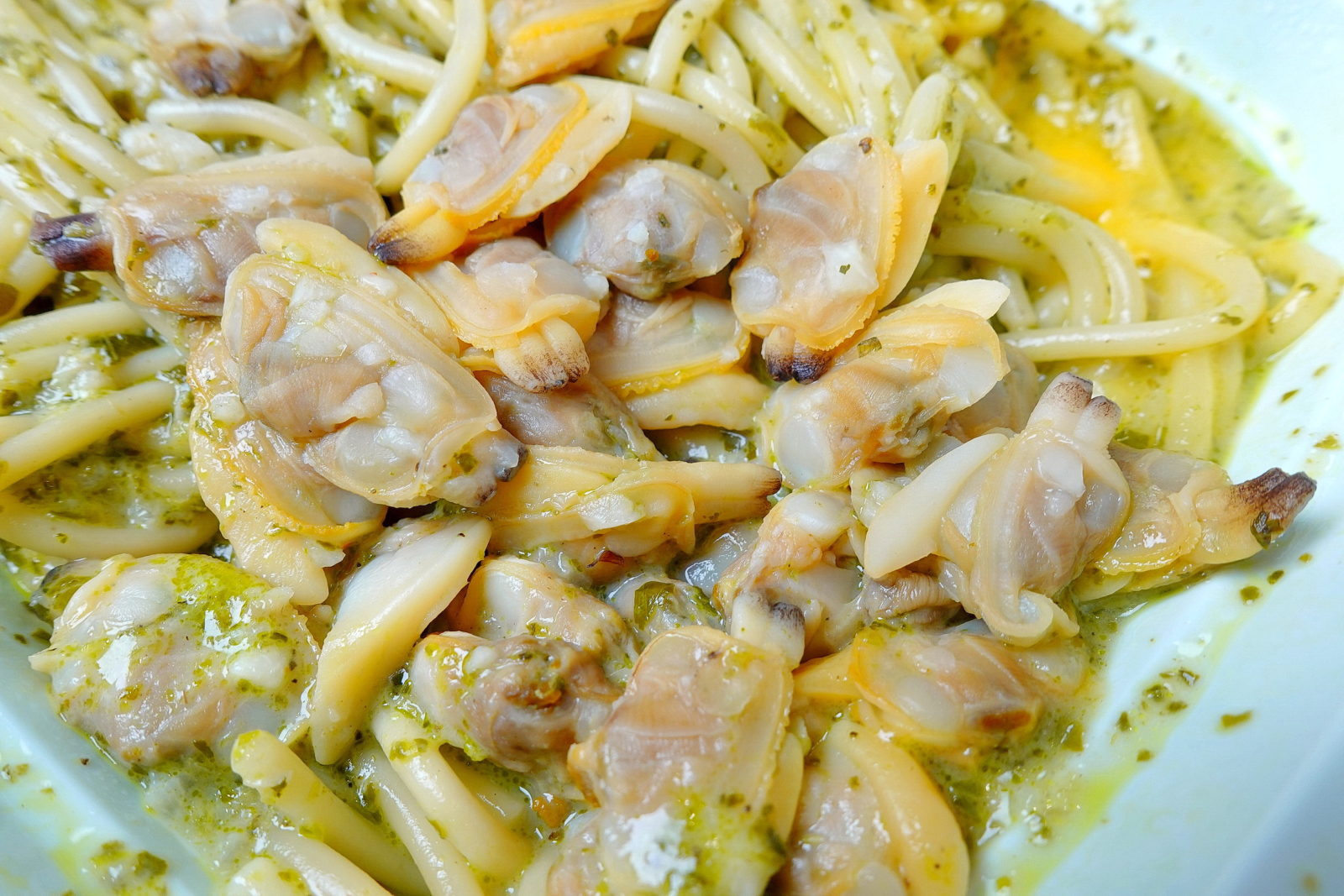 Green Sauce Clam-Noodles