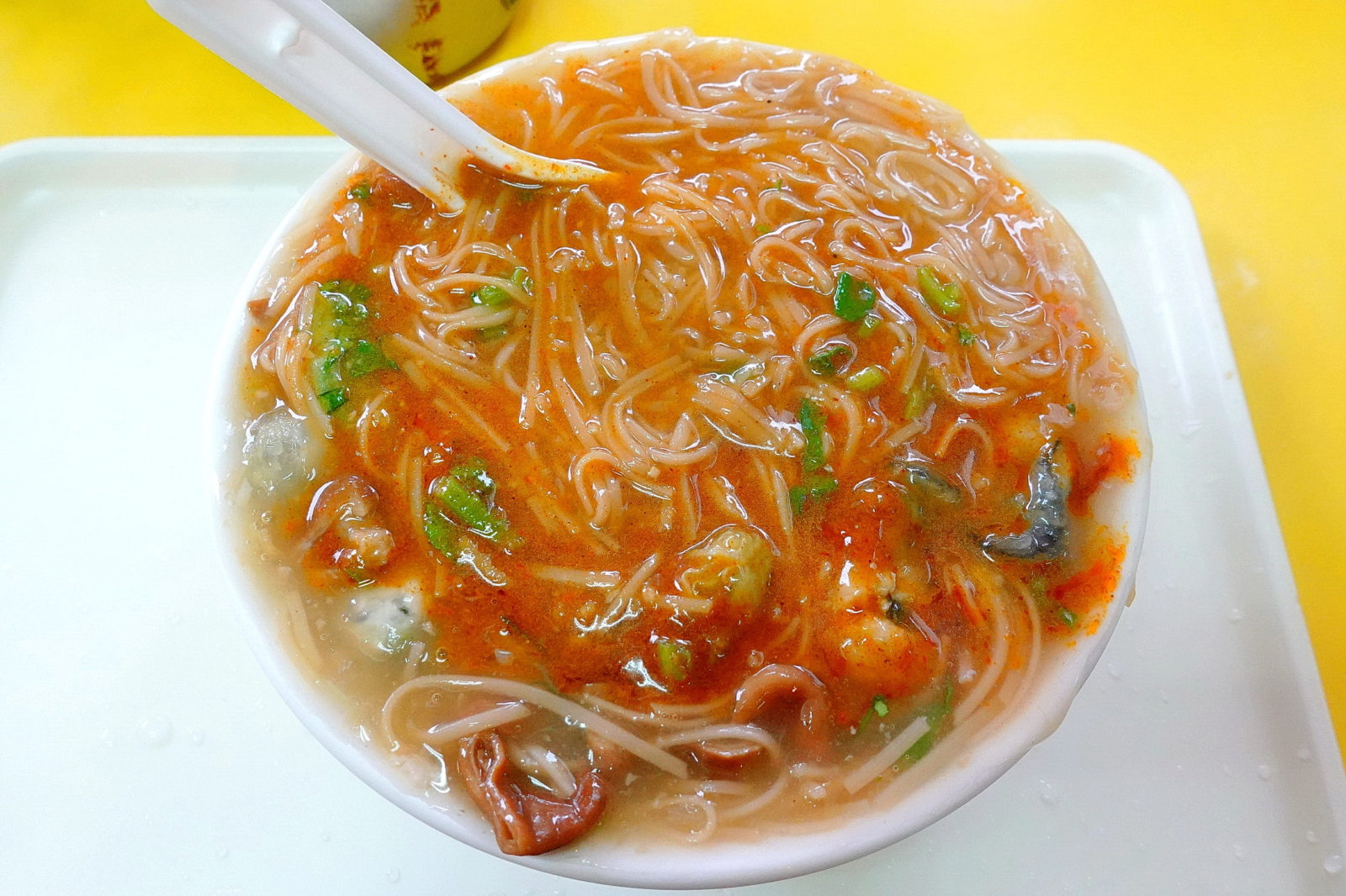 Oyster Noodles with Spicy Sauce