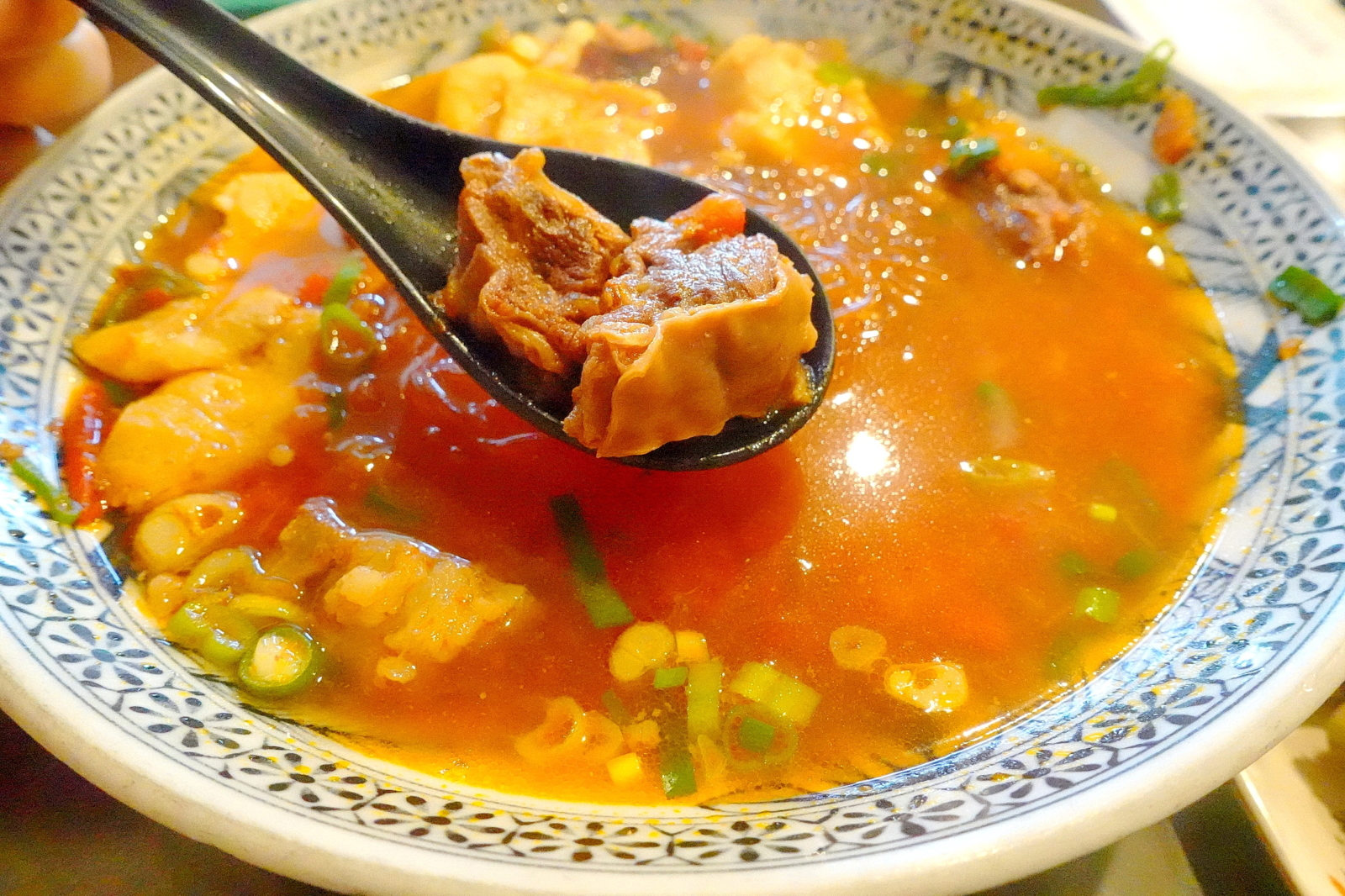 番茄牛肉細粉(含油豆腐)
