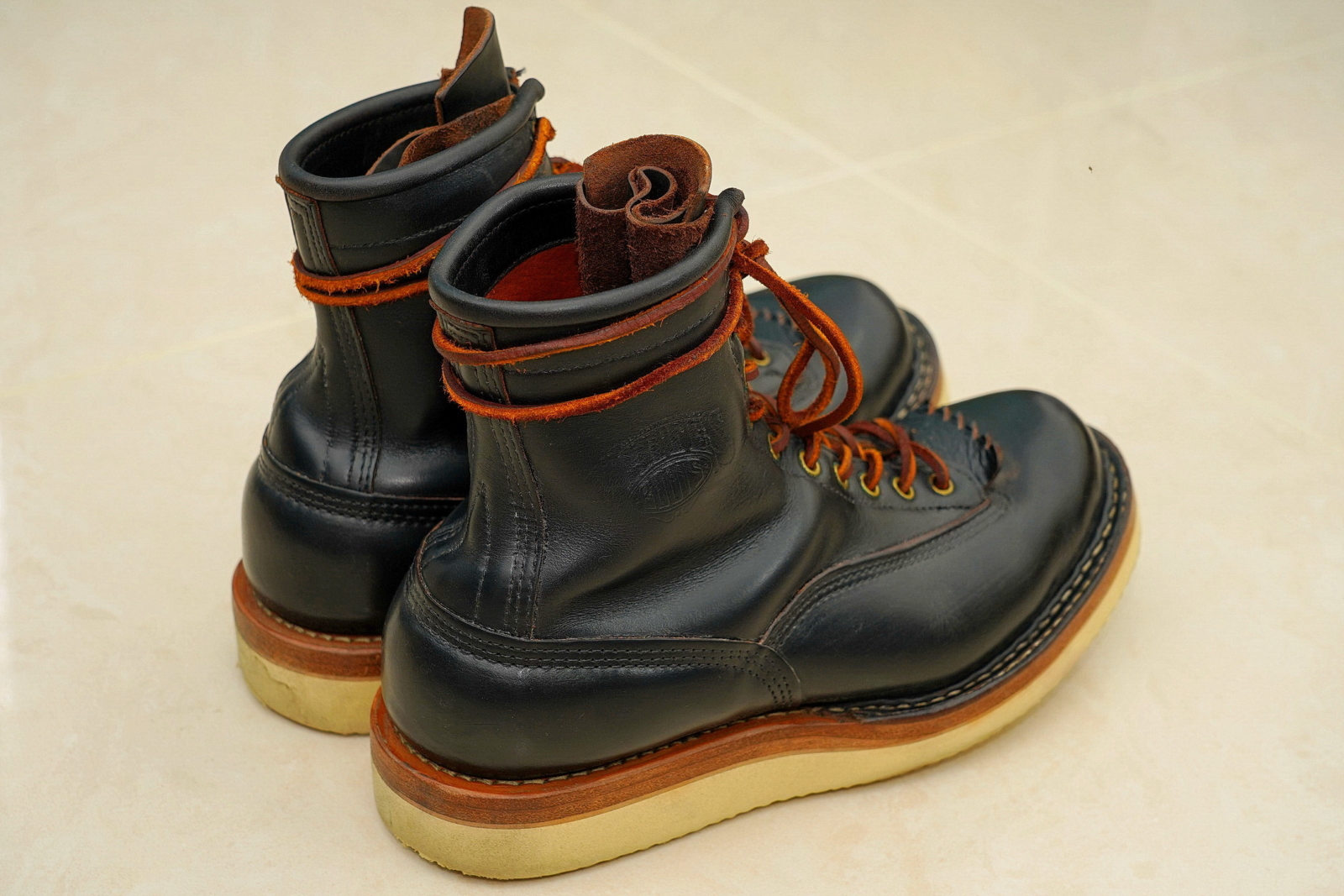 White's Boots Lace to Toe Horween Black,外觀3