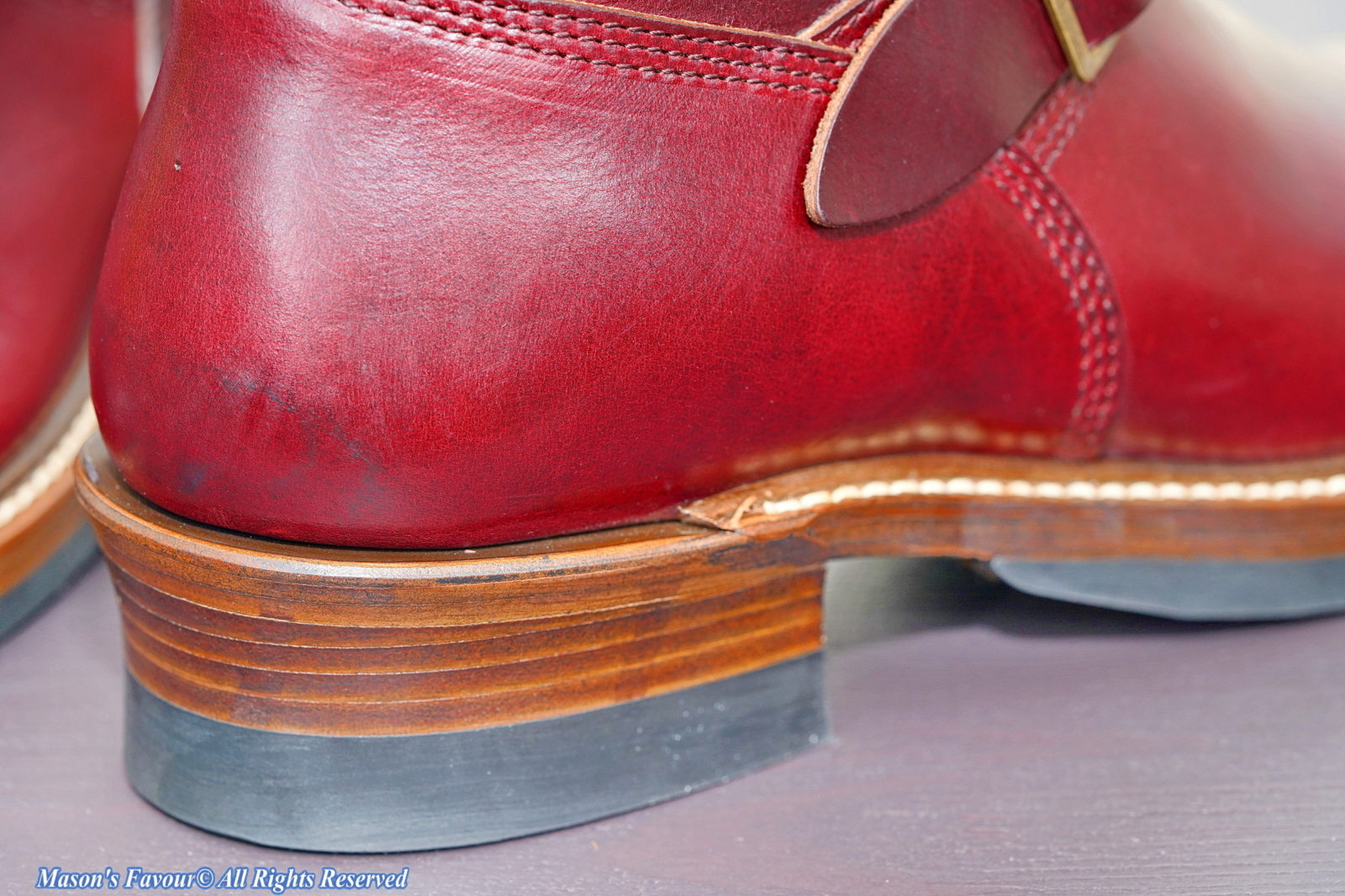 John Lofgren Engineer Boots - Counter and Heel
