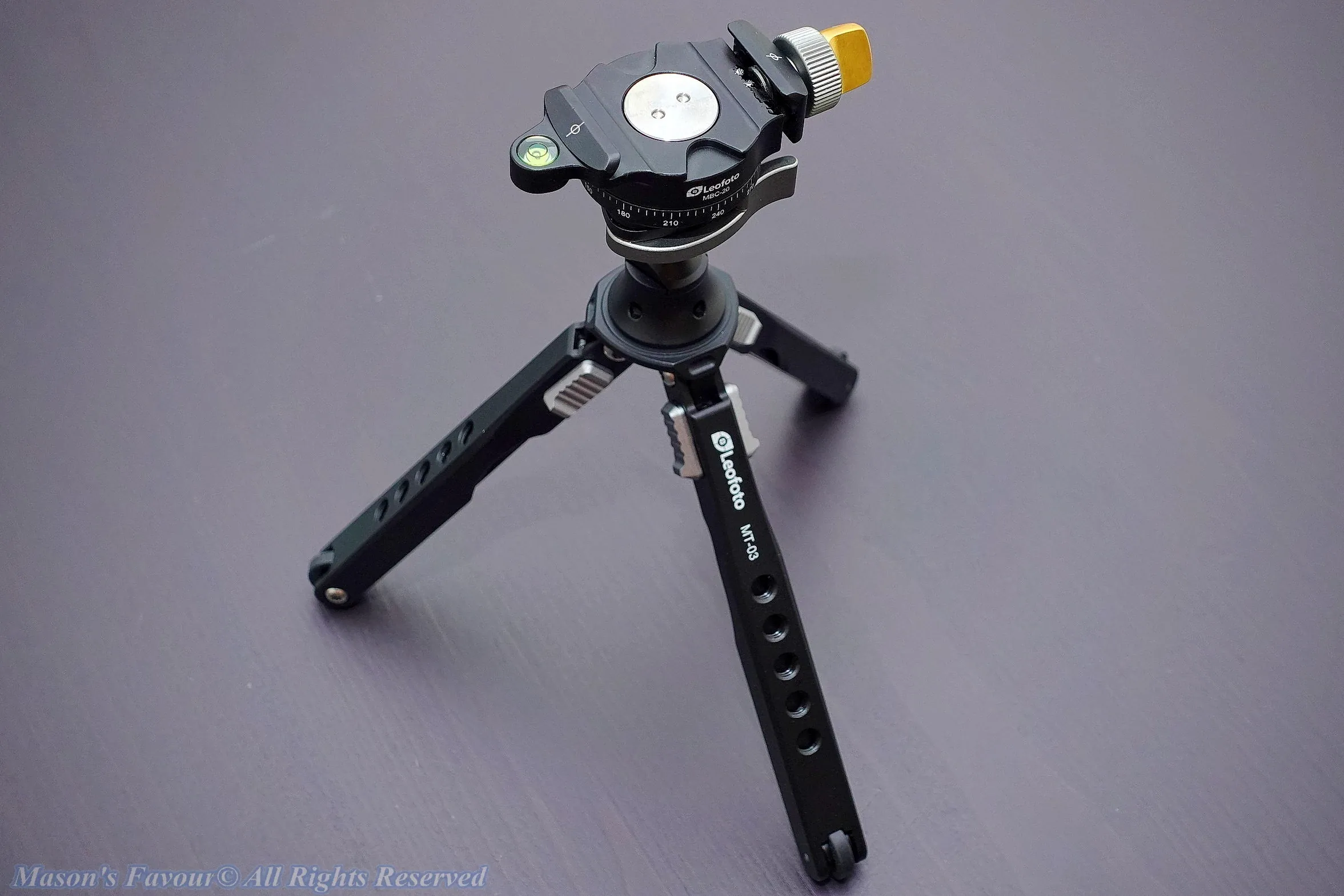 Leofoto MT-03、MBC-20 - Perspective 1, Leg Angle 1