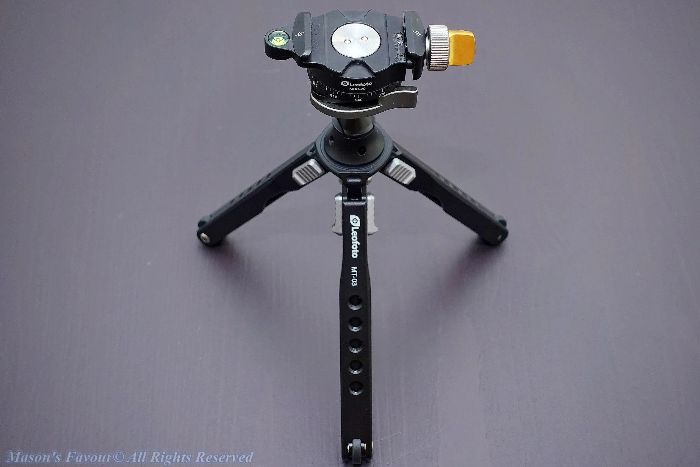 Leofoto MT-03、MBC-20 - Perspective 2, Leg Angle 1