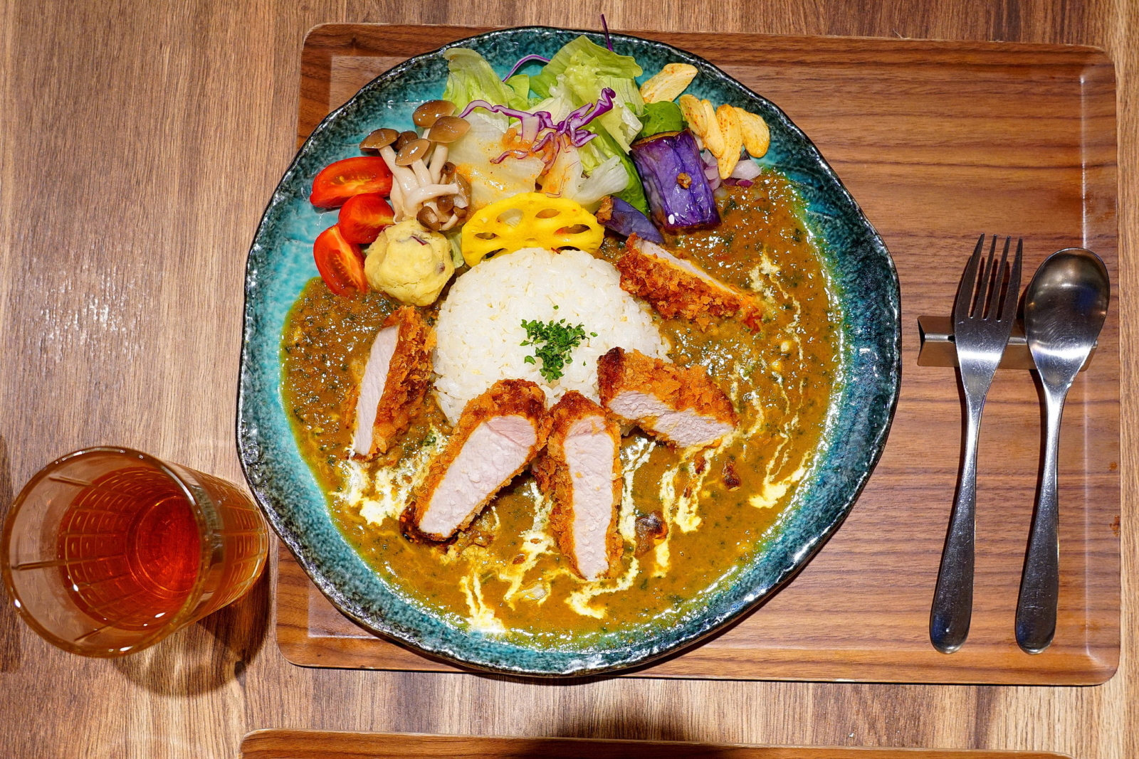 稲町家香料咖哩,卜派的起司波菜炸豬排香料咖哩1