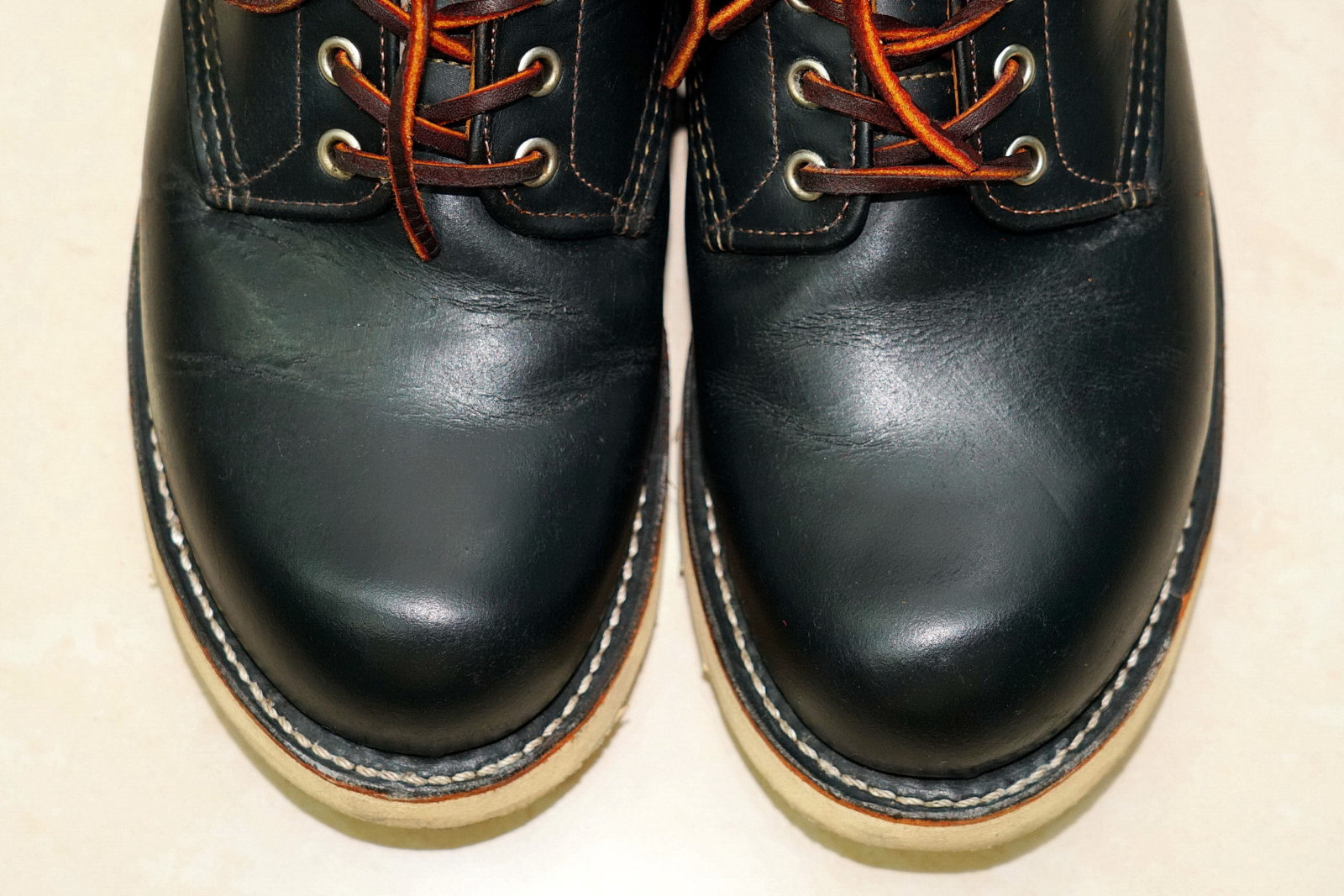 Red Wing 9870 ,特寫,鞋頭