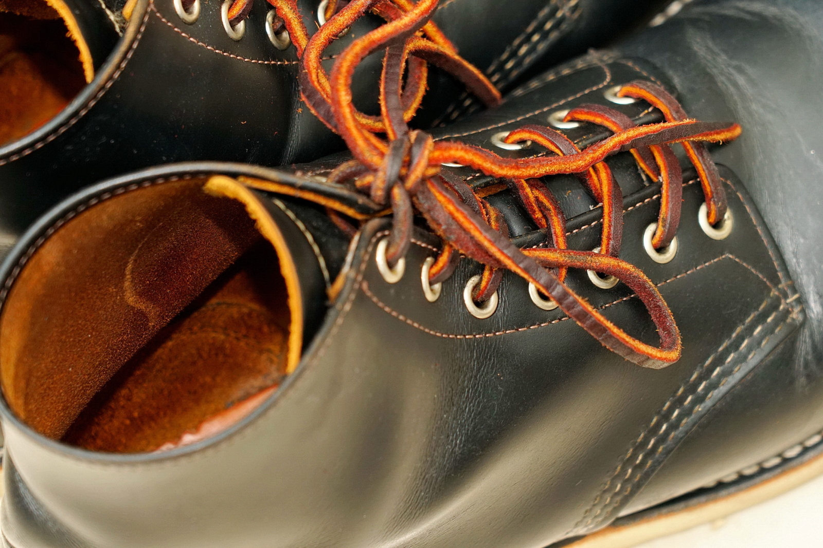 Red Wing 9870 ,特寫,鞋帶銅環
