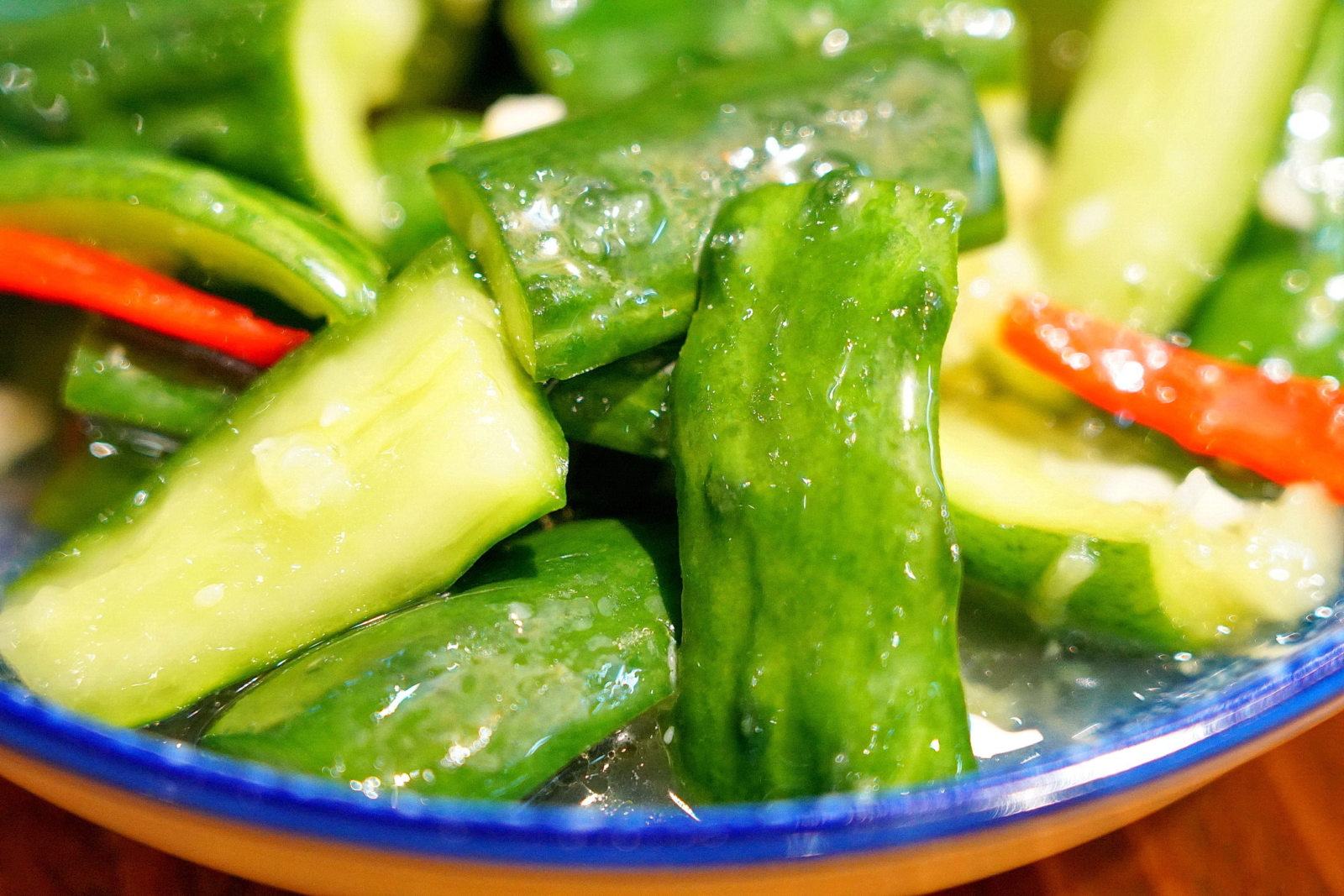 東館牛肉麵,小黃瓜小菜3