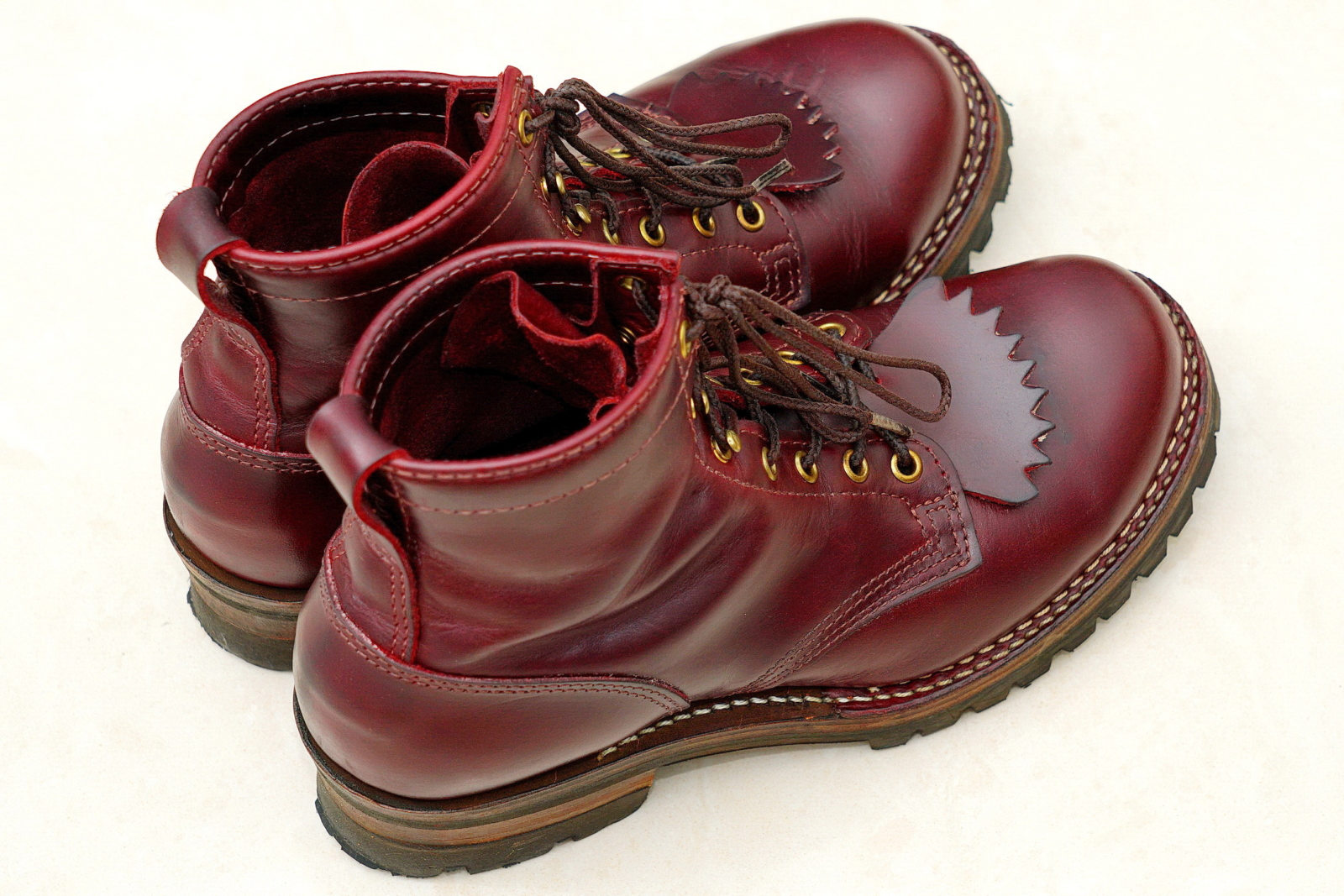WESCO Boots Jobmaster Burgundy 酒紅七吋皮靴,外觀4