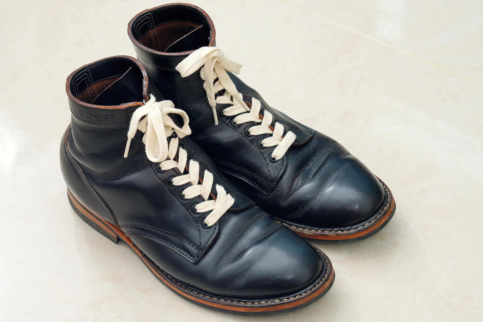 White's MP Service Boots 5Inches Horween CXL BLK 軍警靴,外觀1
