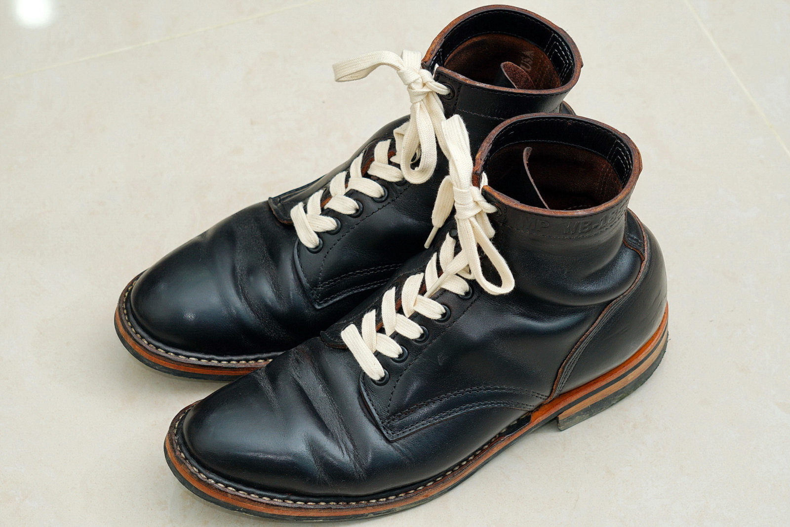 White's MP Service Boots 5Inches Horween CXL BLK 軍警靴,外觀2