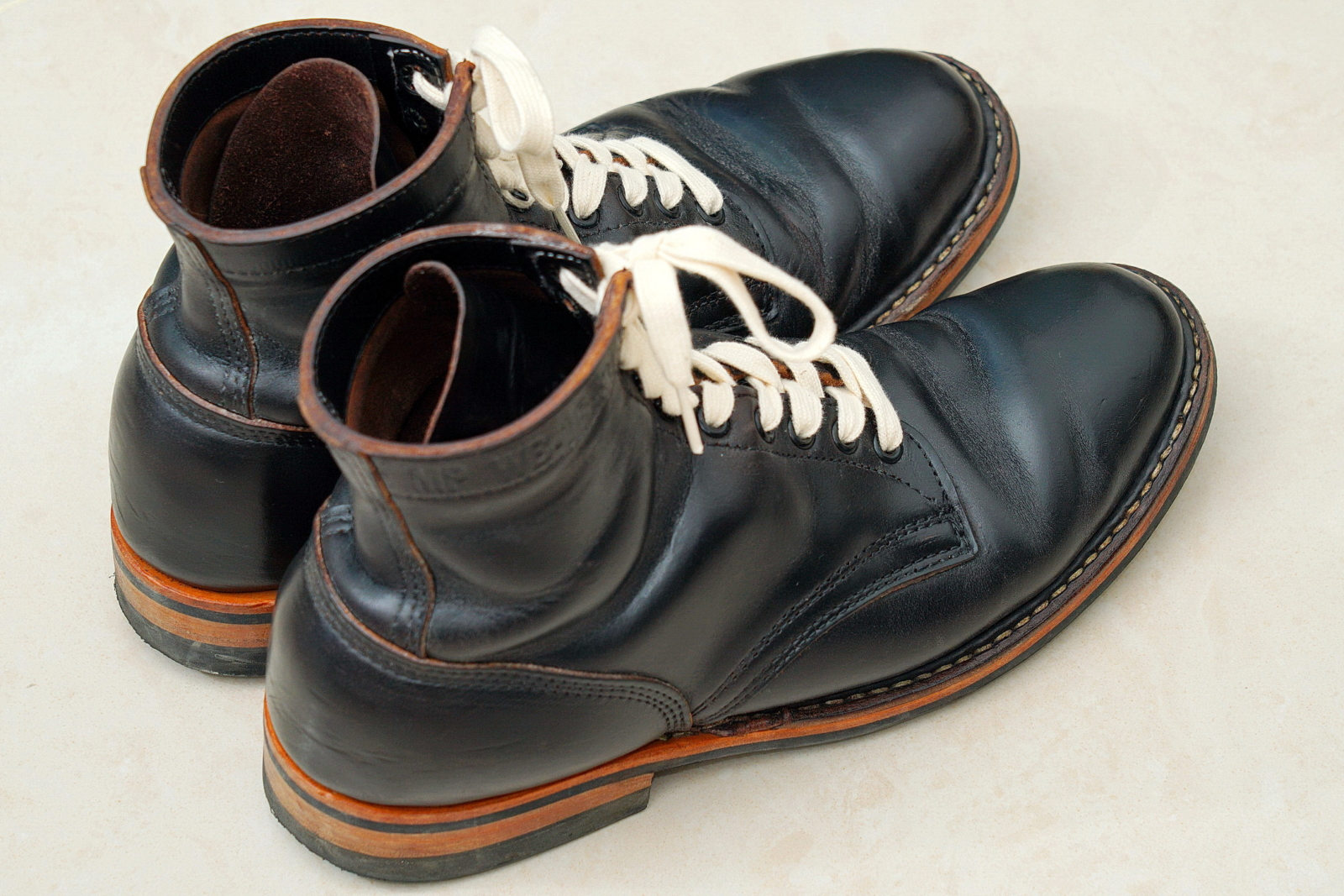White's MP Service Boots 5Inches Horween CXL BLK 軍警靴,外觀3