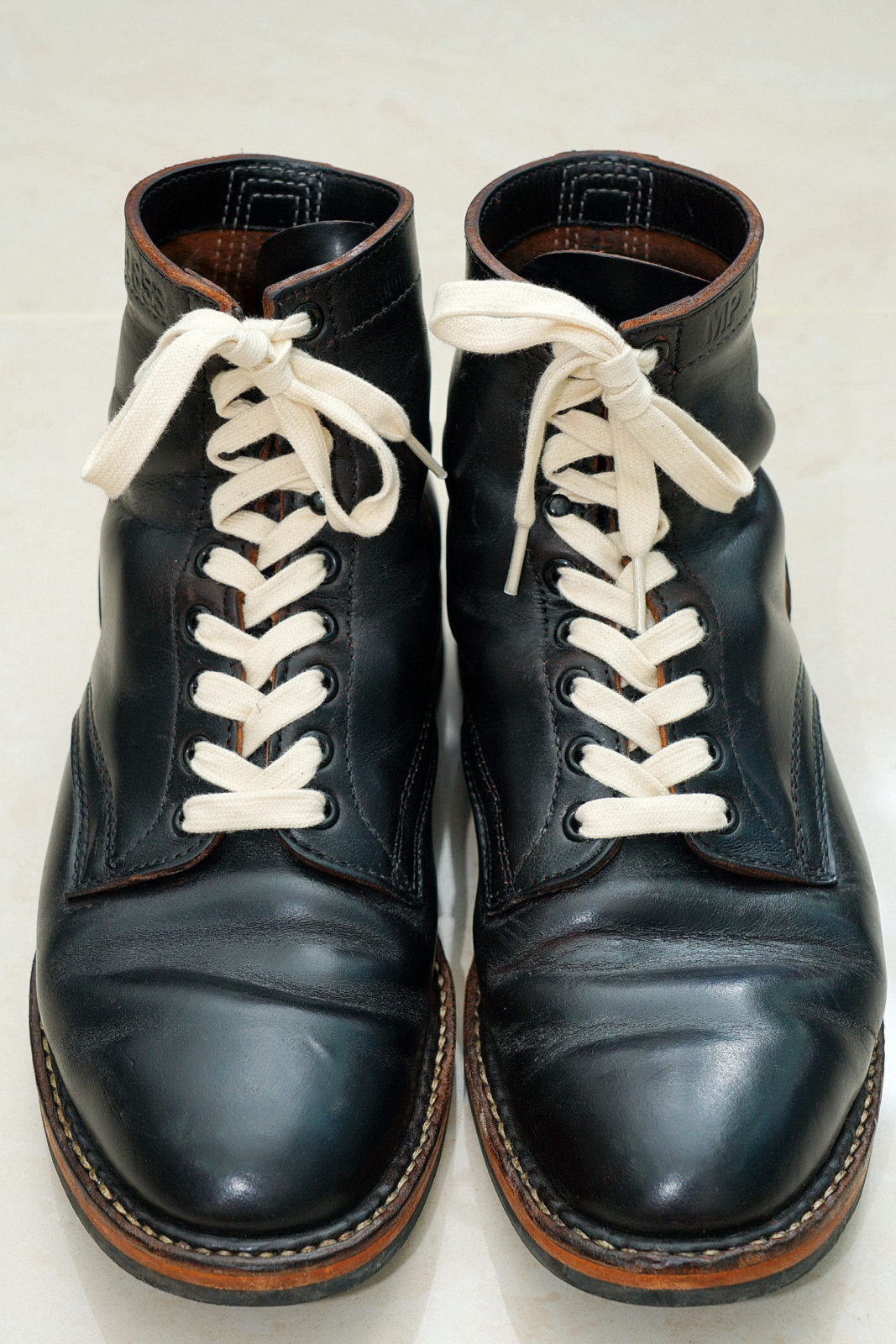 White's MP Service Boots 5Inches Horween CXL BLK 軍警靴,正面