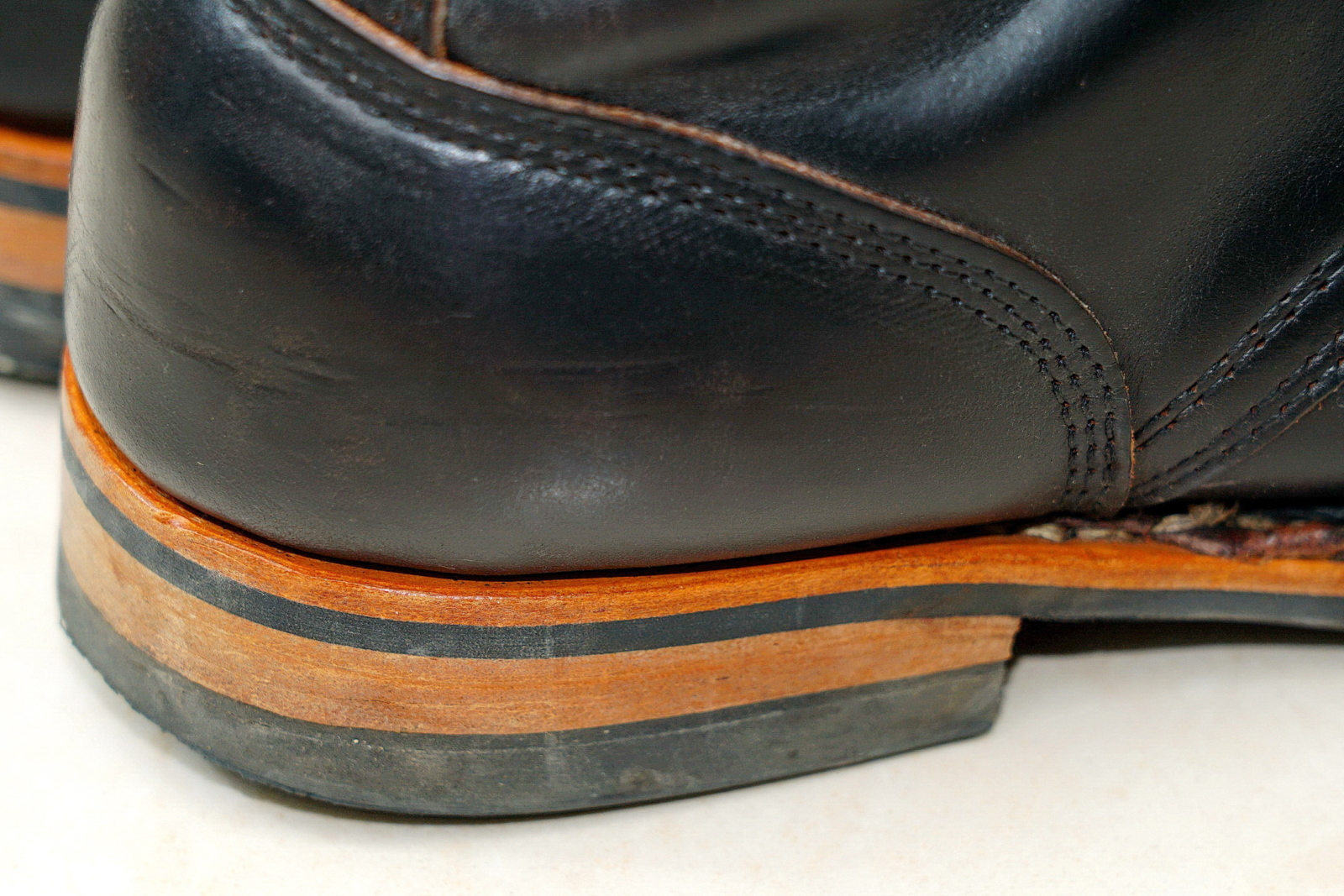 White's MP Service Boots 5Inches Horween CXL BLK 軍警靴,沿條、鞋跟