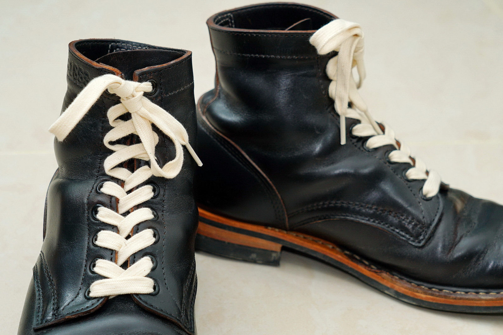 White's MP Service Boots 5Inches Horween CXL BLK 軍警靴, Stylish Pose 8