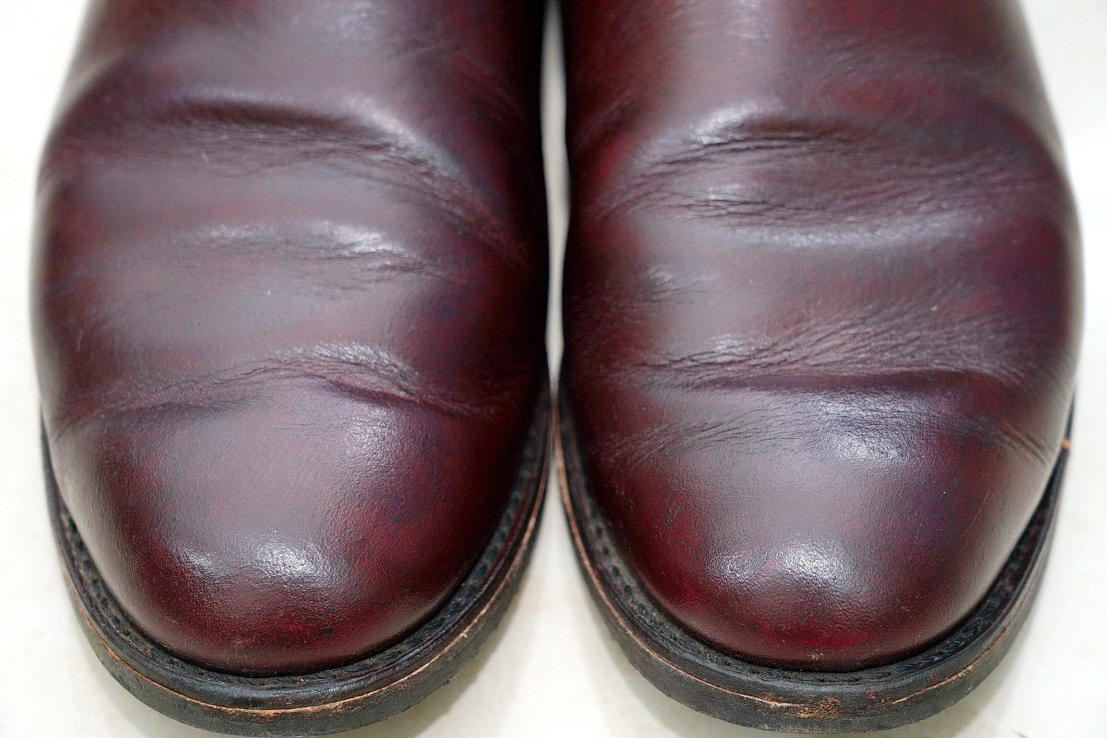 Red Wing 9077,靴頭特寫