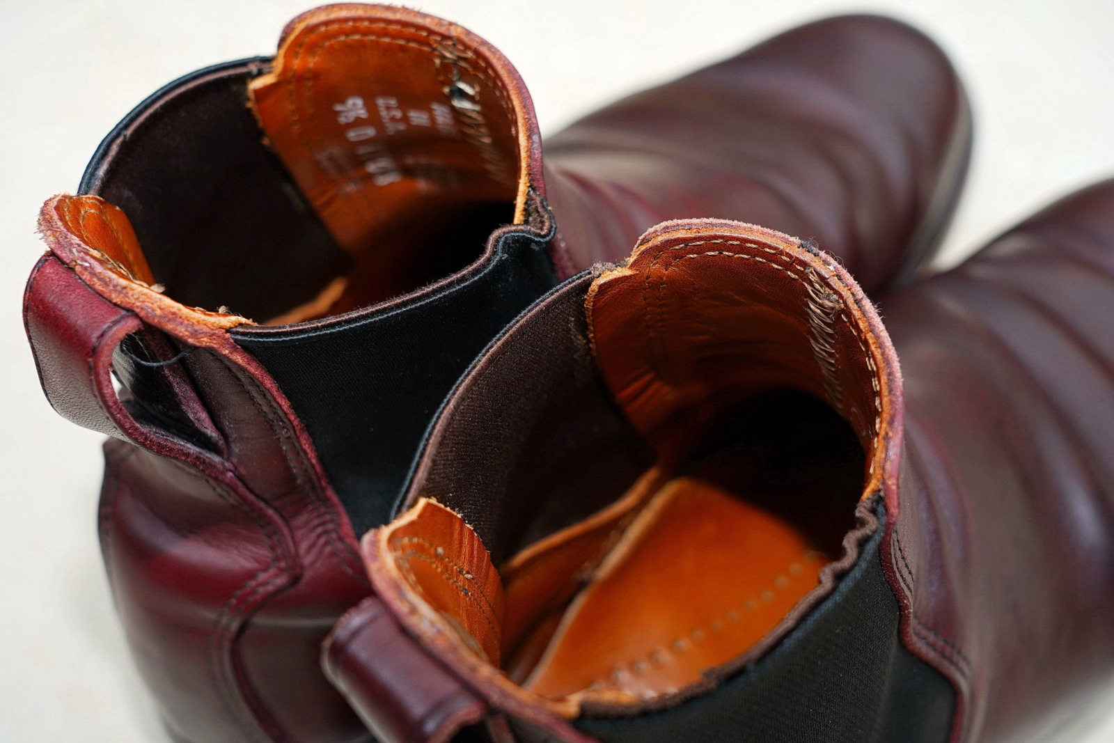 Red Wing 9077,靴筒內部