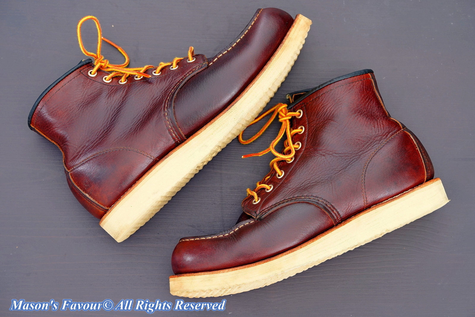 Red Wing 8138 MOC Toe, Stylish Pose 1