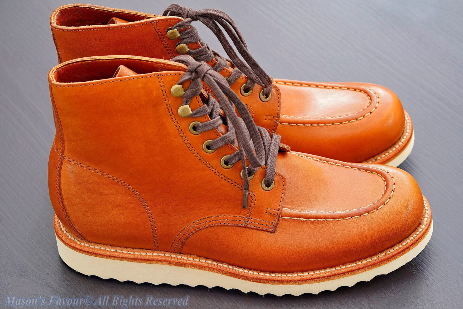 Grant Stone Brass Boot Saddle Tan - Right Side