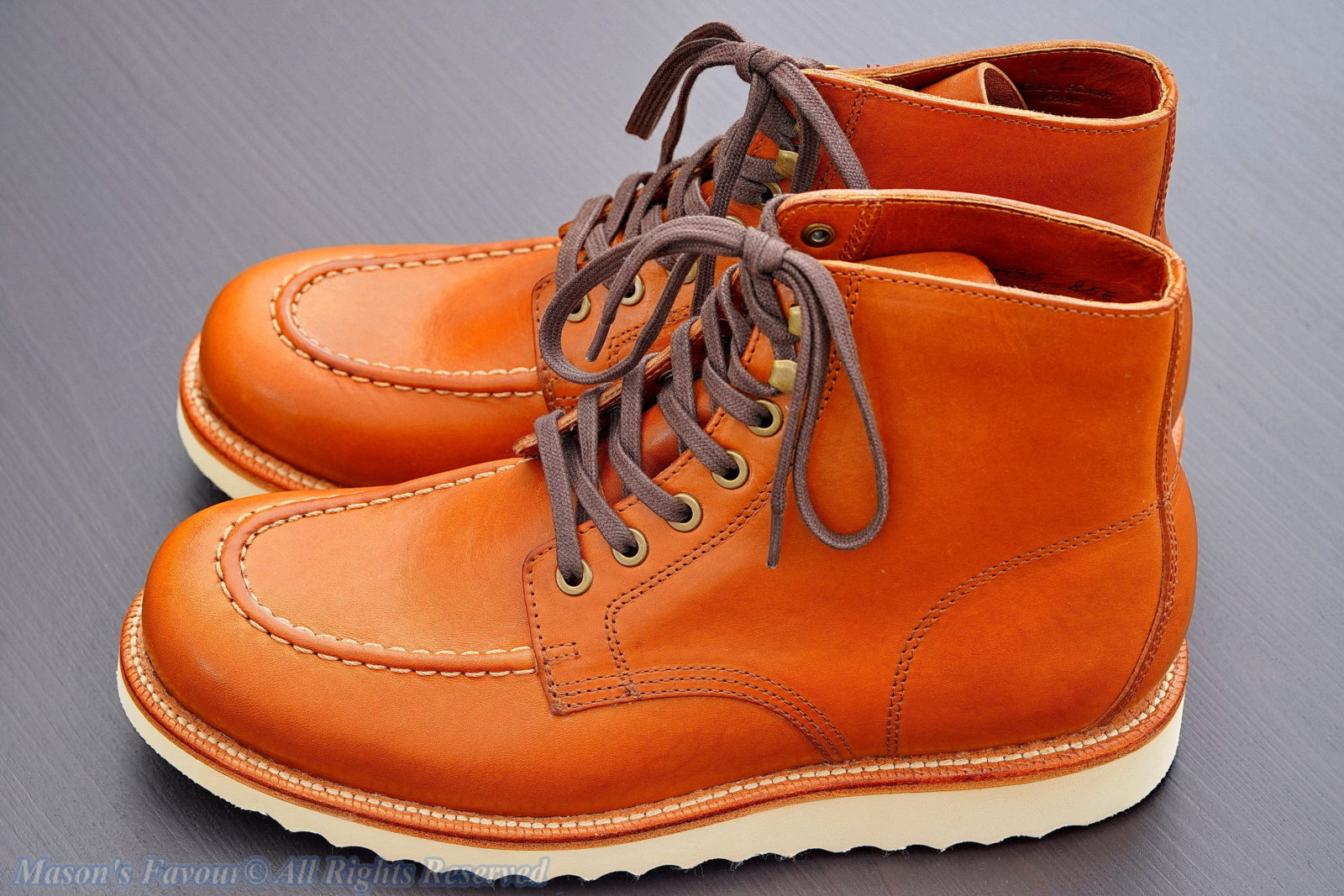 Grant Stone Brass Boot Saddle Tan - Left Side