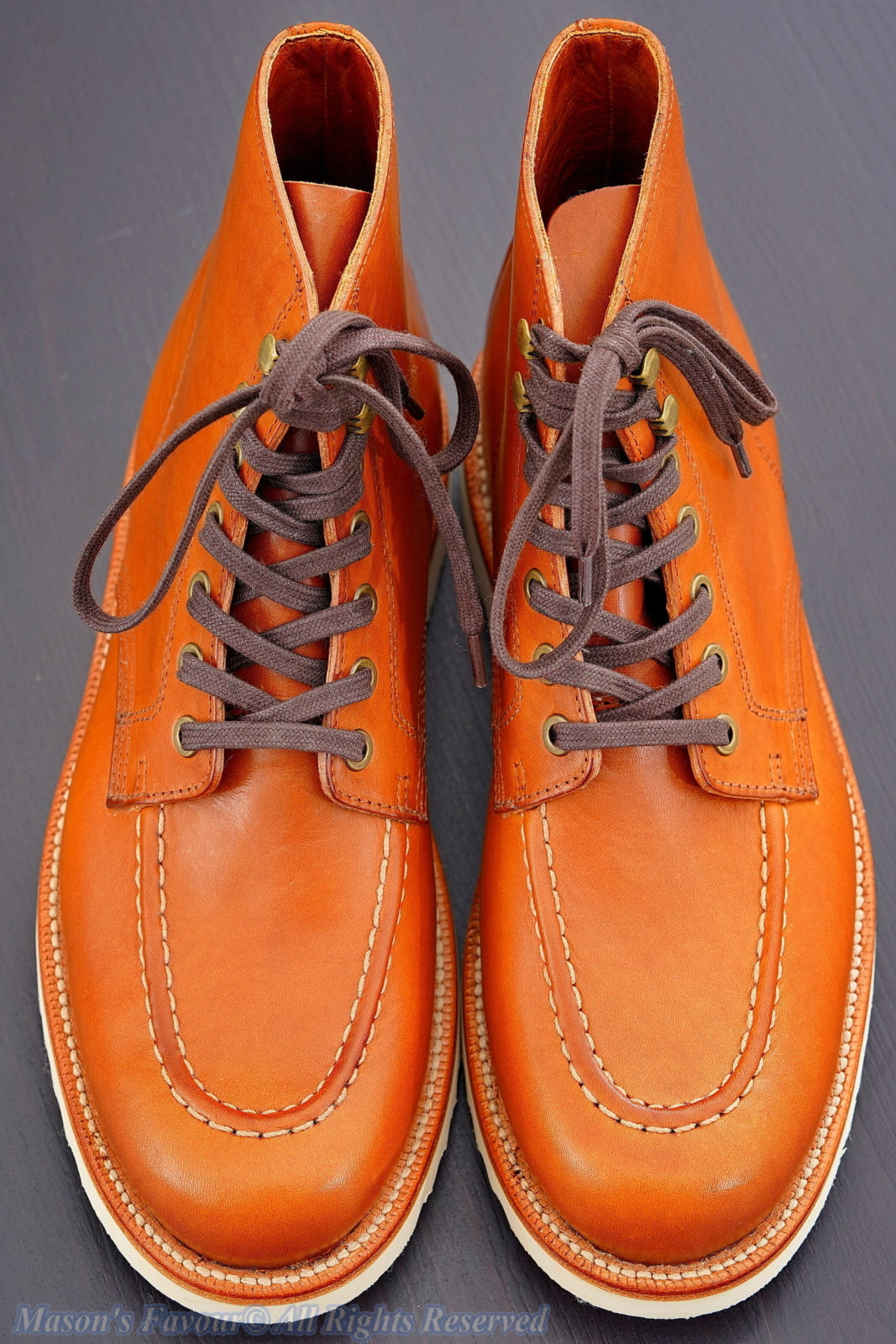 Grant Stone Brass Boot Saddle Tan - Upper