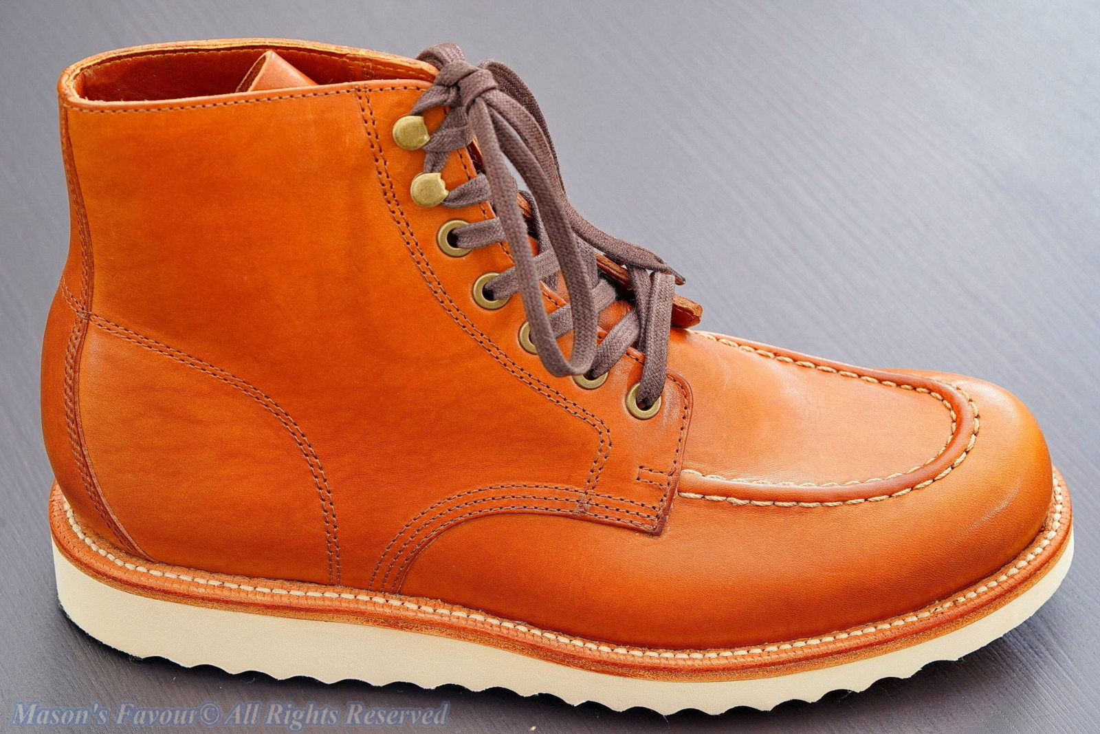 Grant Stone Brass Boot Saddle Tan - Right Side Full