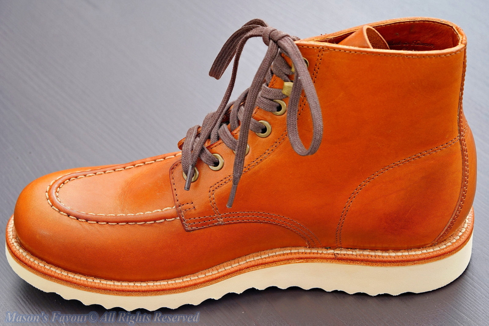 Grant Stone Brass Boot Saddle Tan - Left Side Full