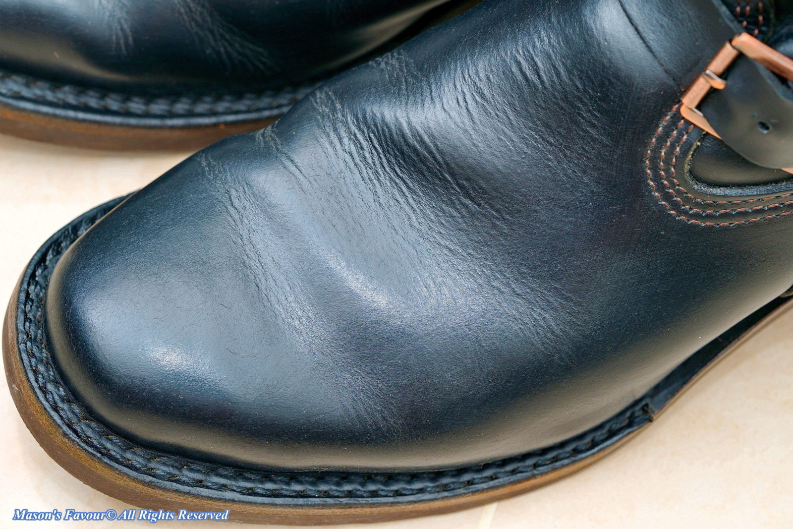 WESCO Motor Patrol Engineer Boots - Vamp Left Side