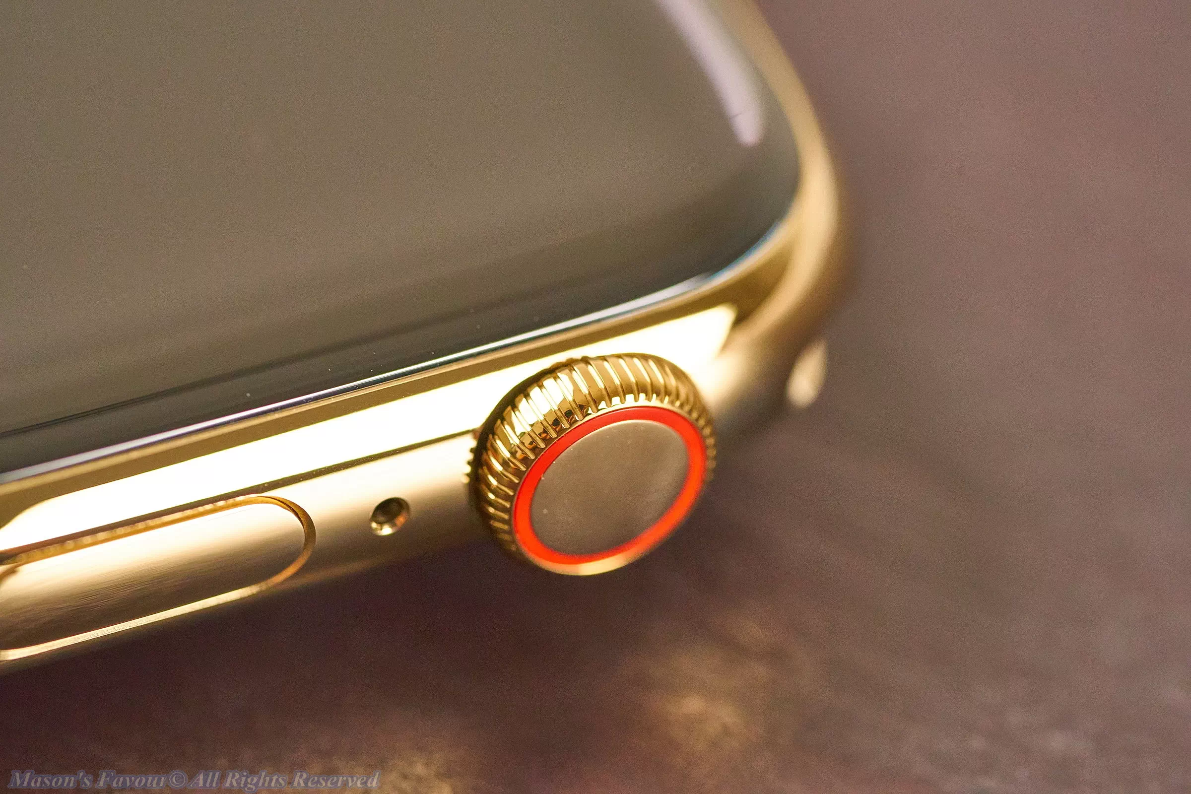 Apple Watch Series 8 - Digital Crown, Enlarged Perspective
