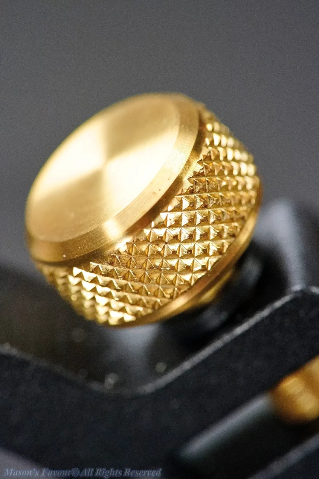 Aram Espresso Maker, Aram Coffee Maker - Brass Securing Nut, Enlarged View