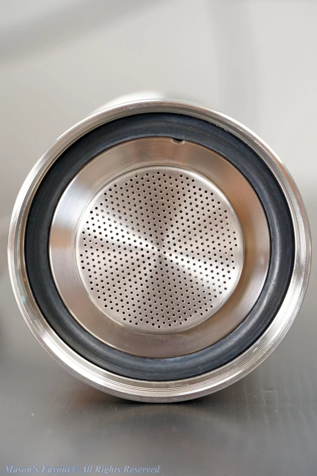 Aram Espresso Maker, Aram Coffee Maker - Disassembly State, Bottom Chamber and Filter inside
