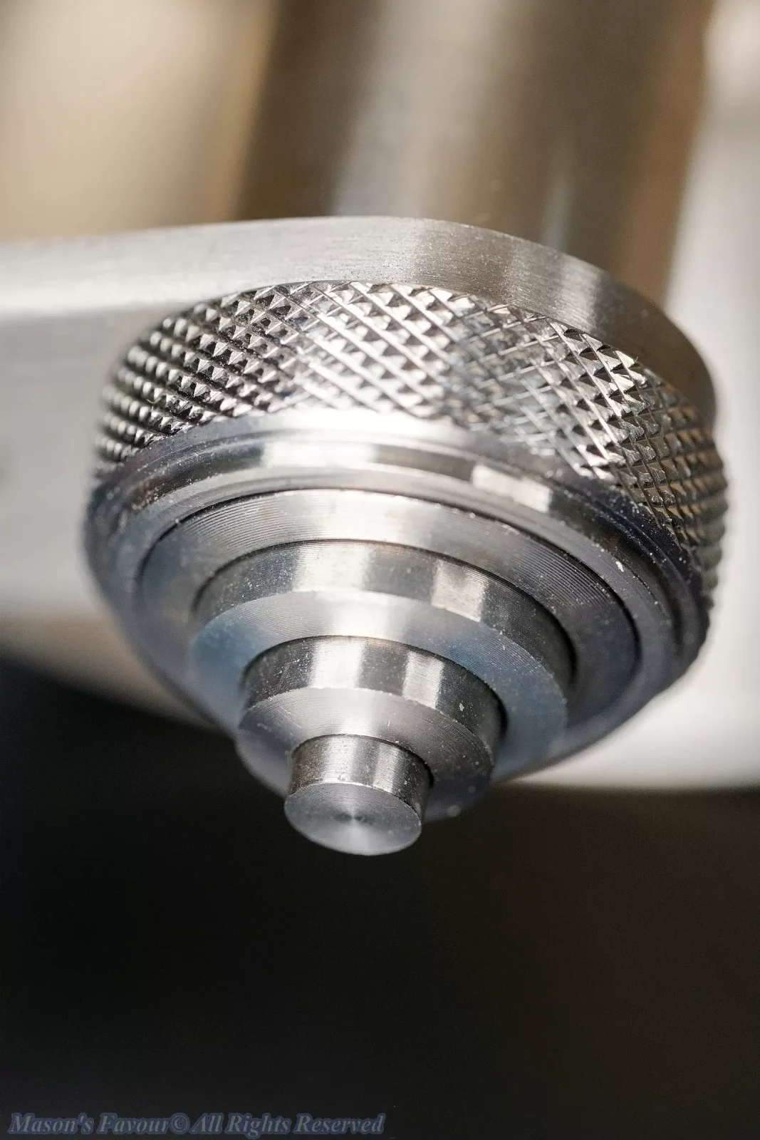 Aram Espresso Maker, Aram Coffee Maker - Pressure Gauge Upside Down, the concentrically arranged Index pieces extend downwards out