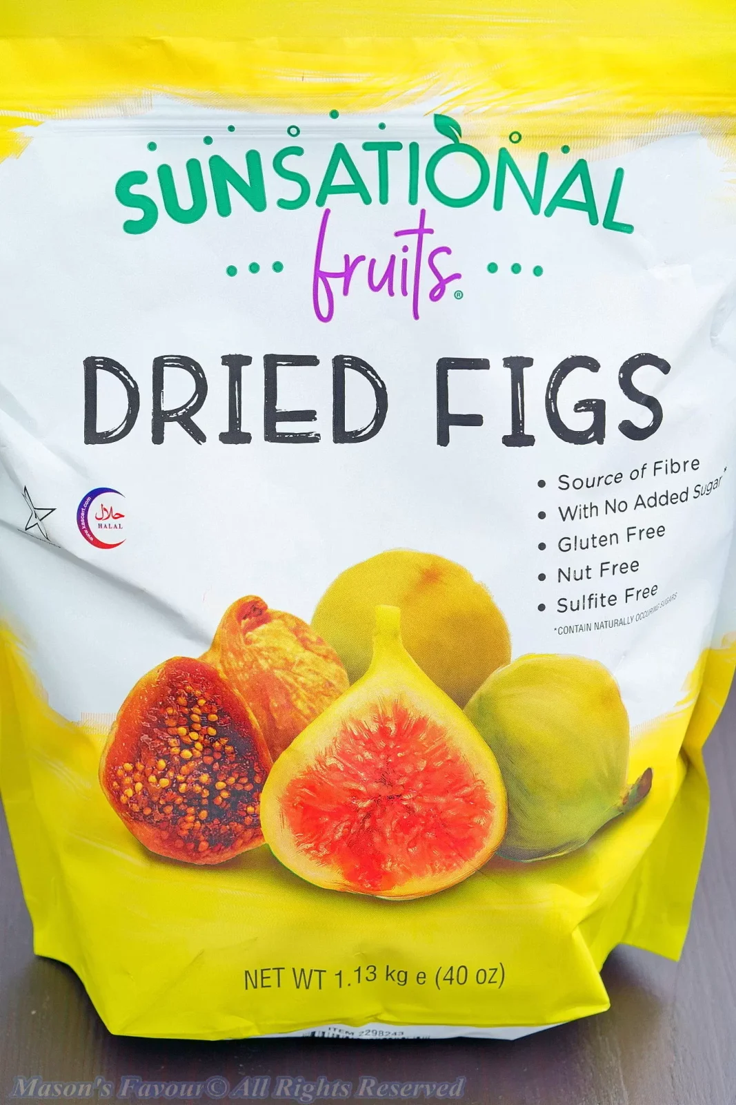 Costco Sunsational Dried Figs,無花果乾 - Bag Front
