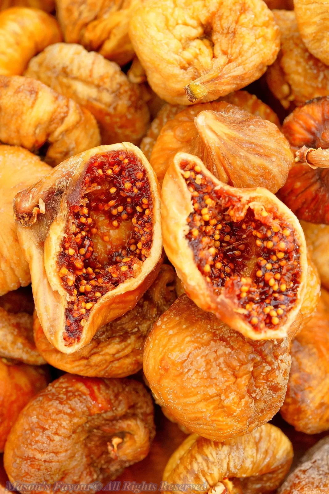 Costco Sunsational Dried Figs,無花果乾 - Dried Fig Cutout Section