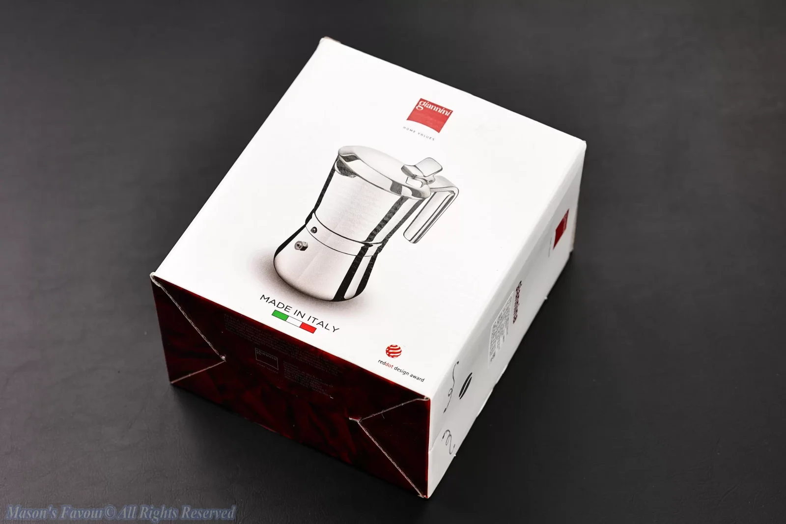 Giannini Restyling Moka Pot 6 Cups - Box, Front