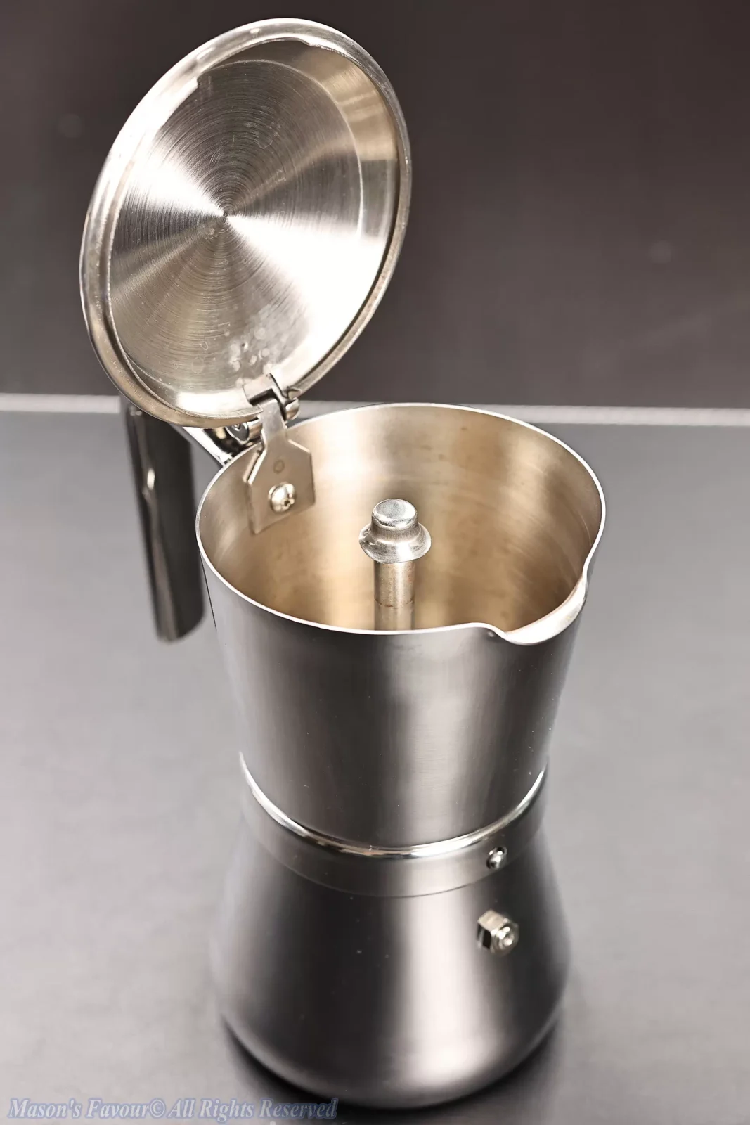 Giannini Restyling Moka Pot 6 Cups - Opened, Perspective 1