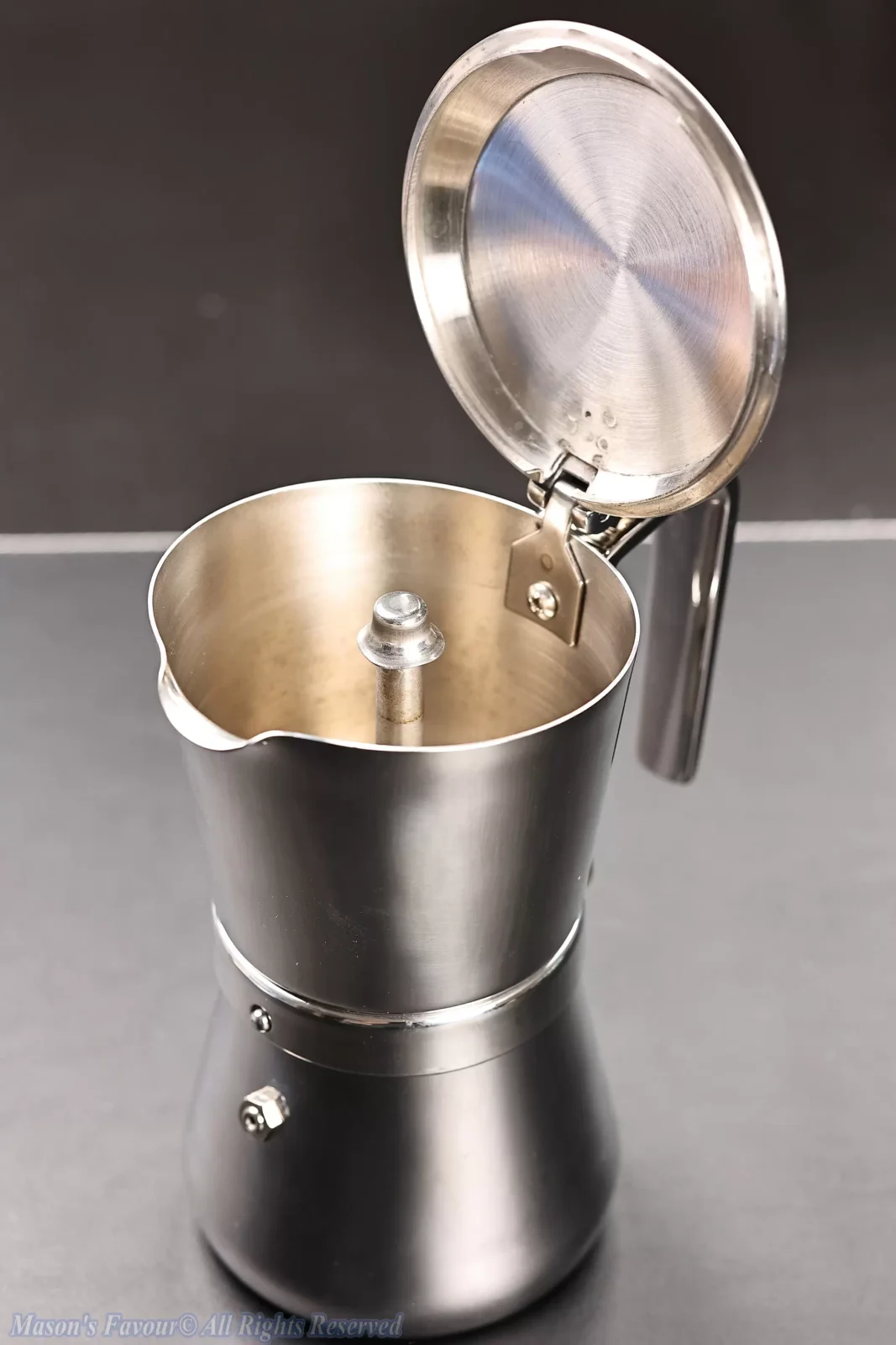 Giannini Restyling Moka Pot 6 Cups - Opened, Perspective 2