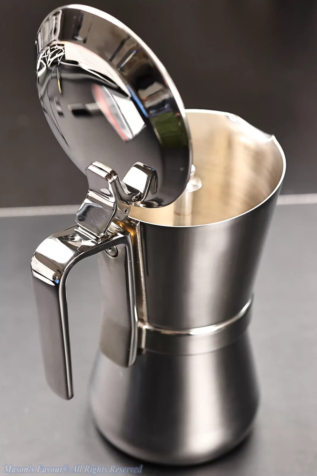 Giannini Restyling Moka Pot 6 Cups - Opened, Perspective 4