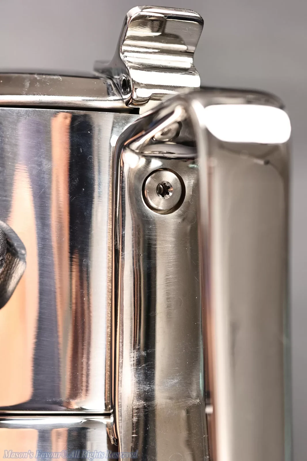 Giannini Restyling Moka Pot 6 Cups - Top Pot Part, Pivot Bolt of the Handle, Enlarged View