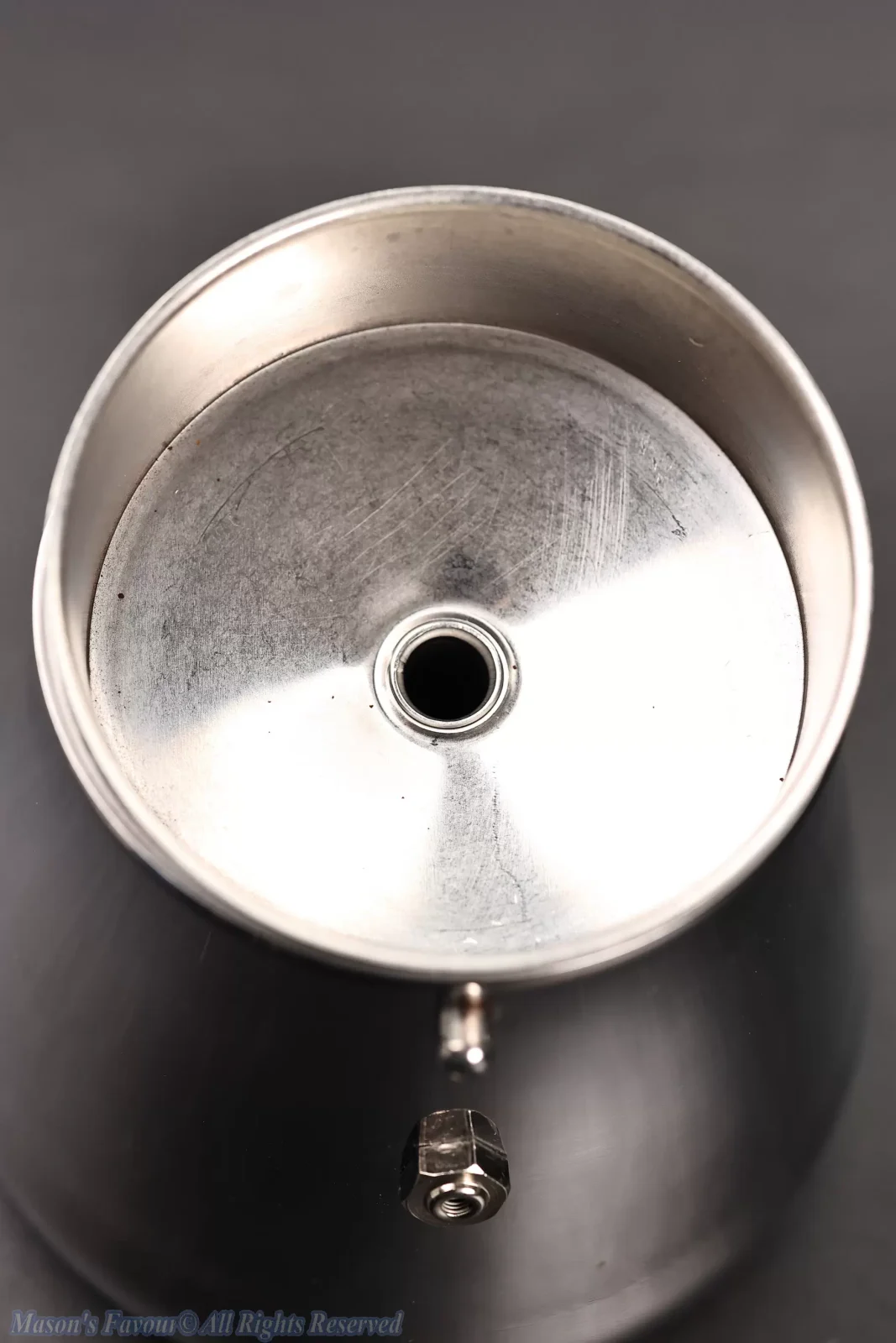 Giannini Restyling Moka Pot 6 Cups - Bottom Pot Part with Filter Basket Removed