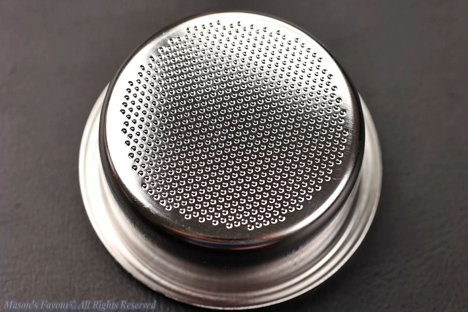 IMS Espresso Portafilter Basket - Flat Basket (B702TFH28), Bottom View