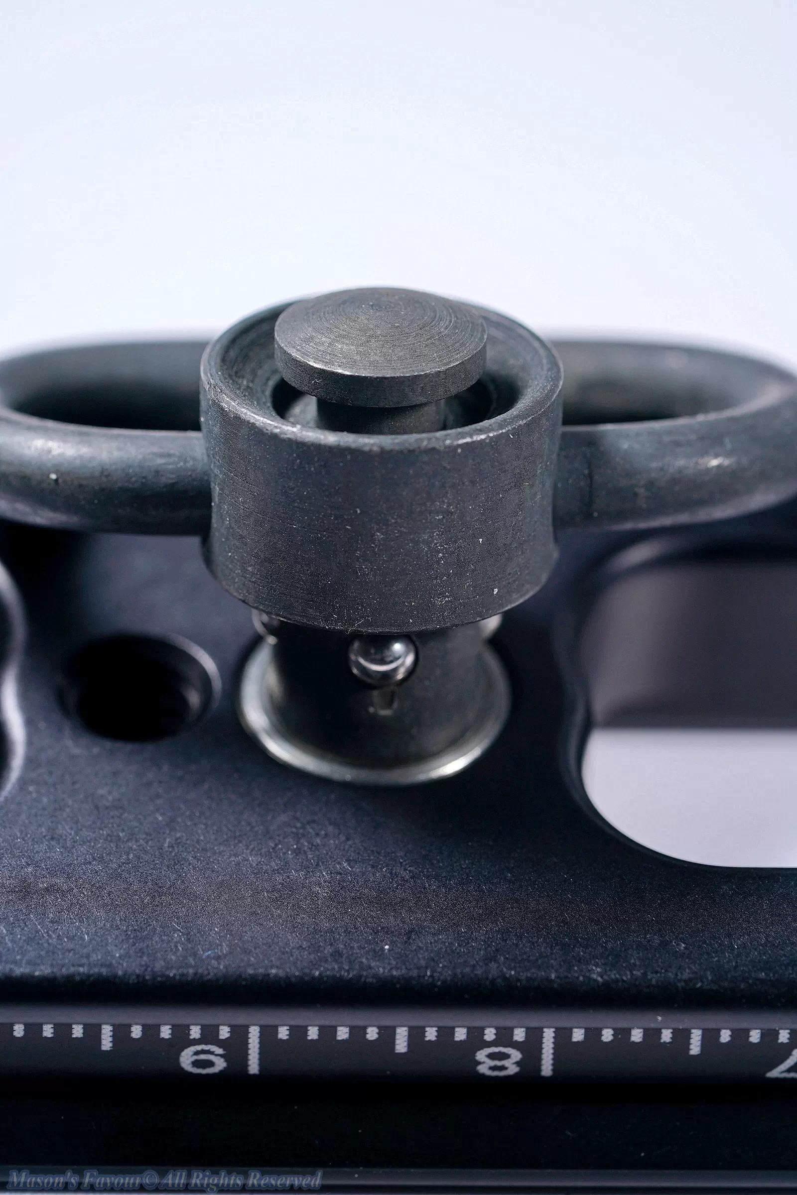 Kirk Multipurpose Rail - Quick Detach (QD) Male Connector, Starting to Engage