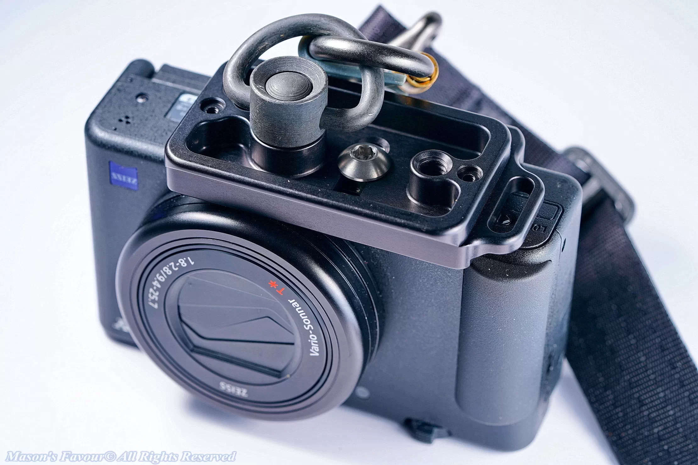 Kirk QD Quick Rlease Plate & BR Strap on Camera - Perspective 1