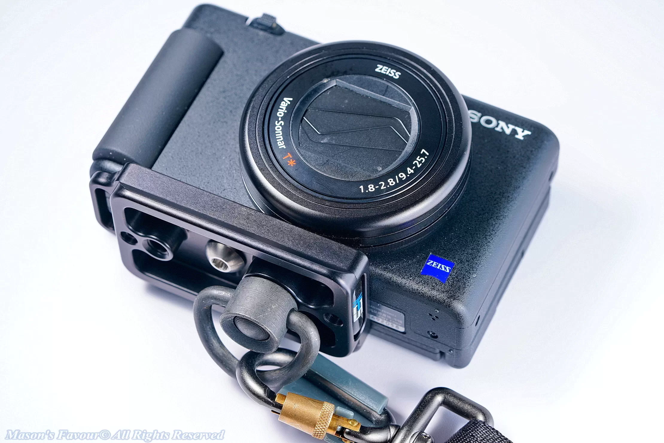 Kirk QD Quick Rlease Plate & BR Strap on Camera - Perspective 2