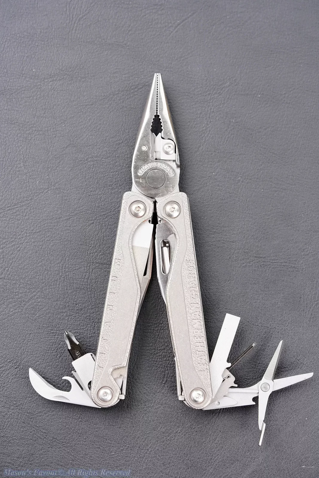 Leatherman Charge+ TTI - Can&Bottle Opener, Large Bit Driver, Spring-action Scissors, Small Bit Driver, Medium Screwdriver