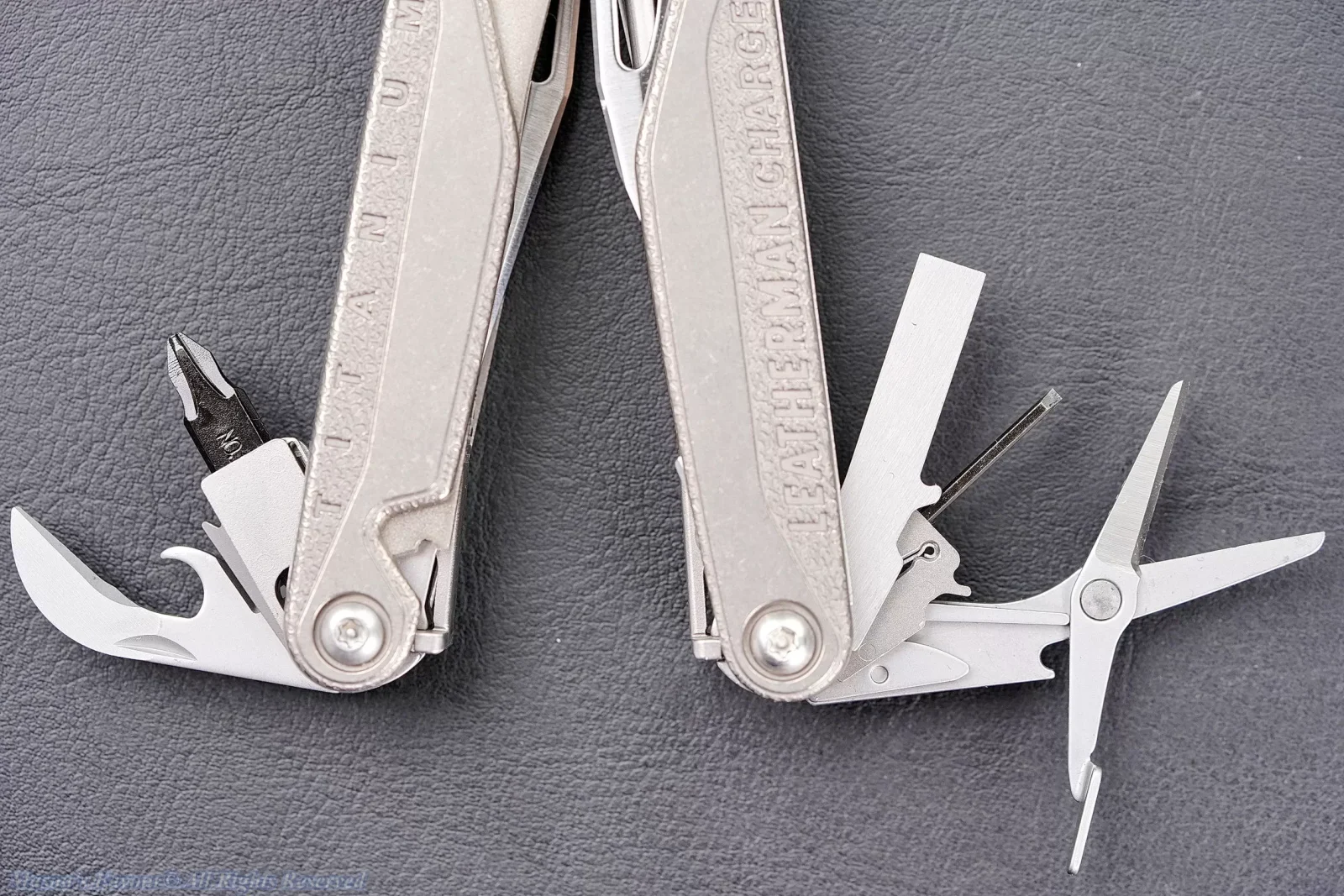 Leatherman Charge+ TTI - Can&Bottle Opener, Large Bit Driver, Spring-action Scissors, Small Bit Driver, Medium Screwdriver, Enlarged