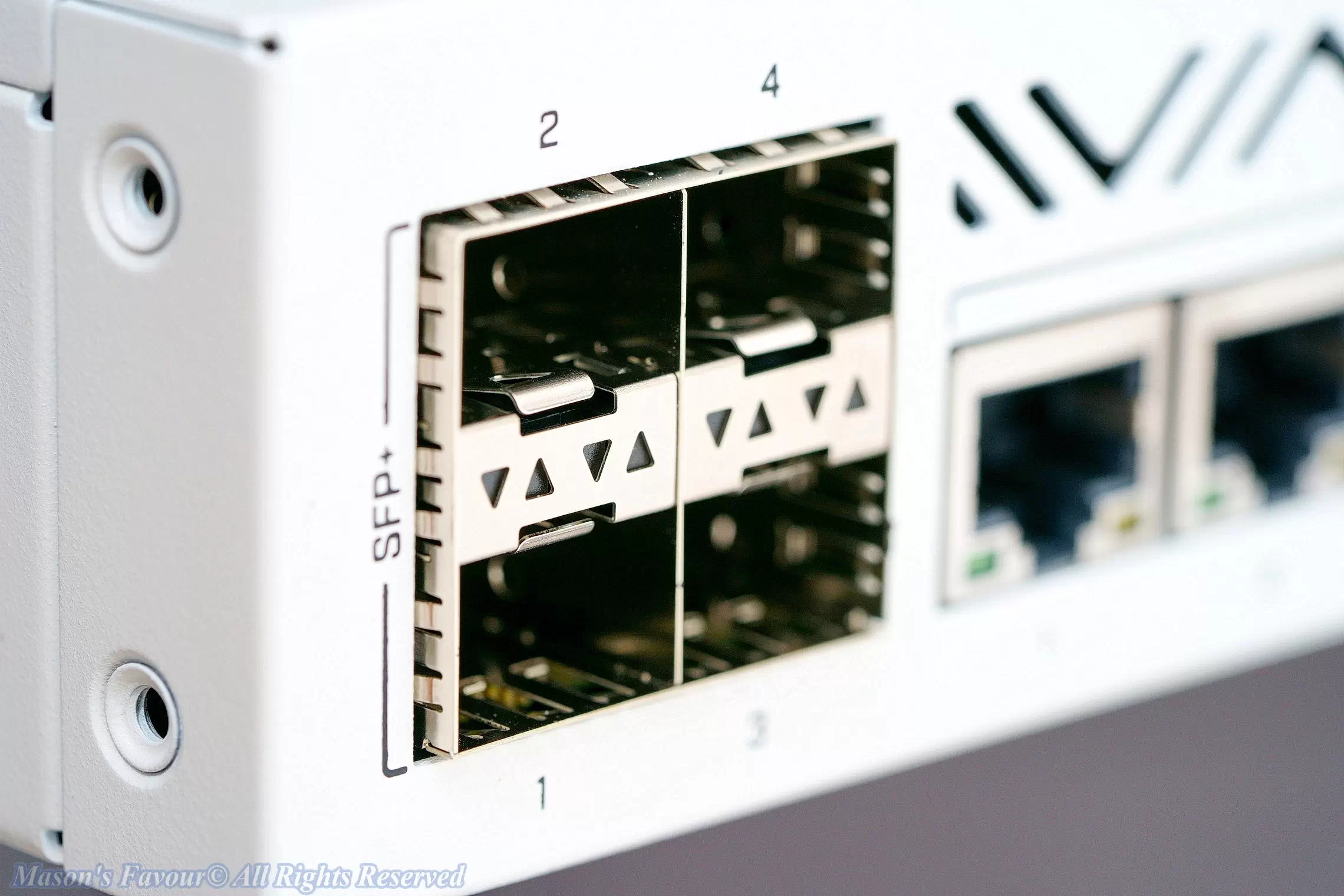 MikroTik CCR2116, SFP+ Ports, Perspective