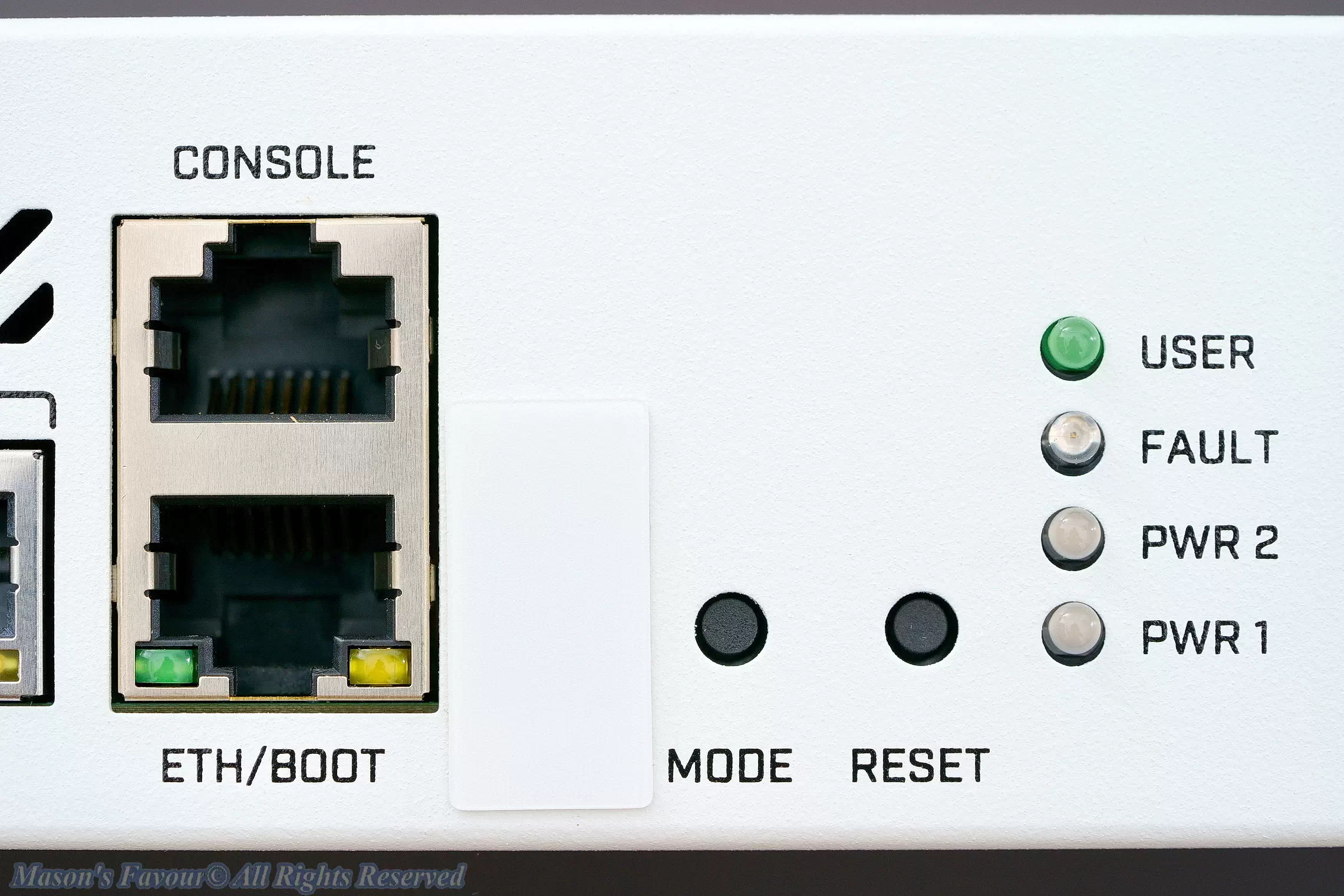 MikroTik CCR2116, RJ45 Gbe Port 13, Console Port